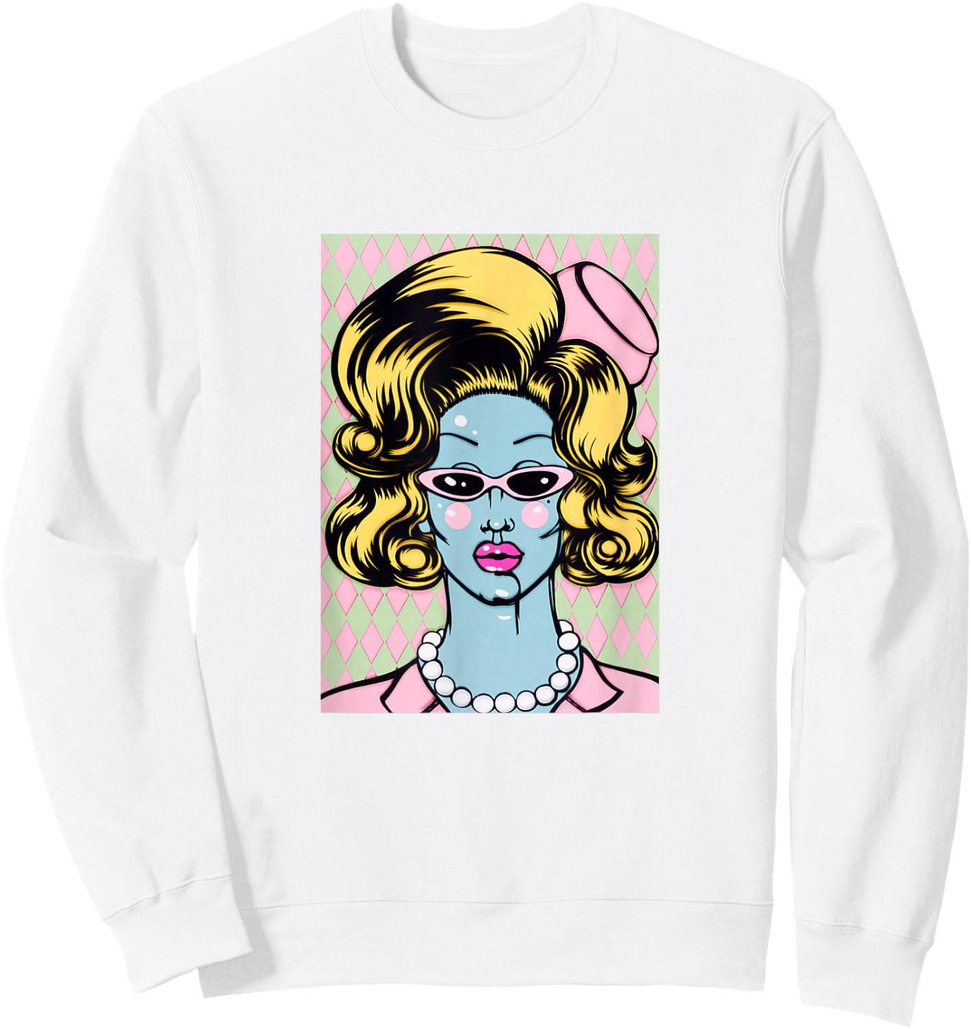 Juno Drag Queen First Lady Sweatshirt - Sweatshirt | White
