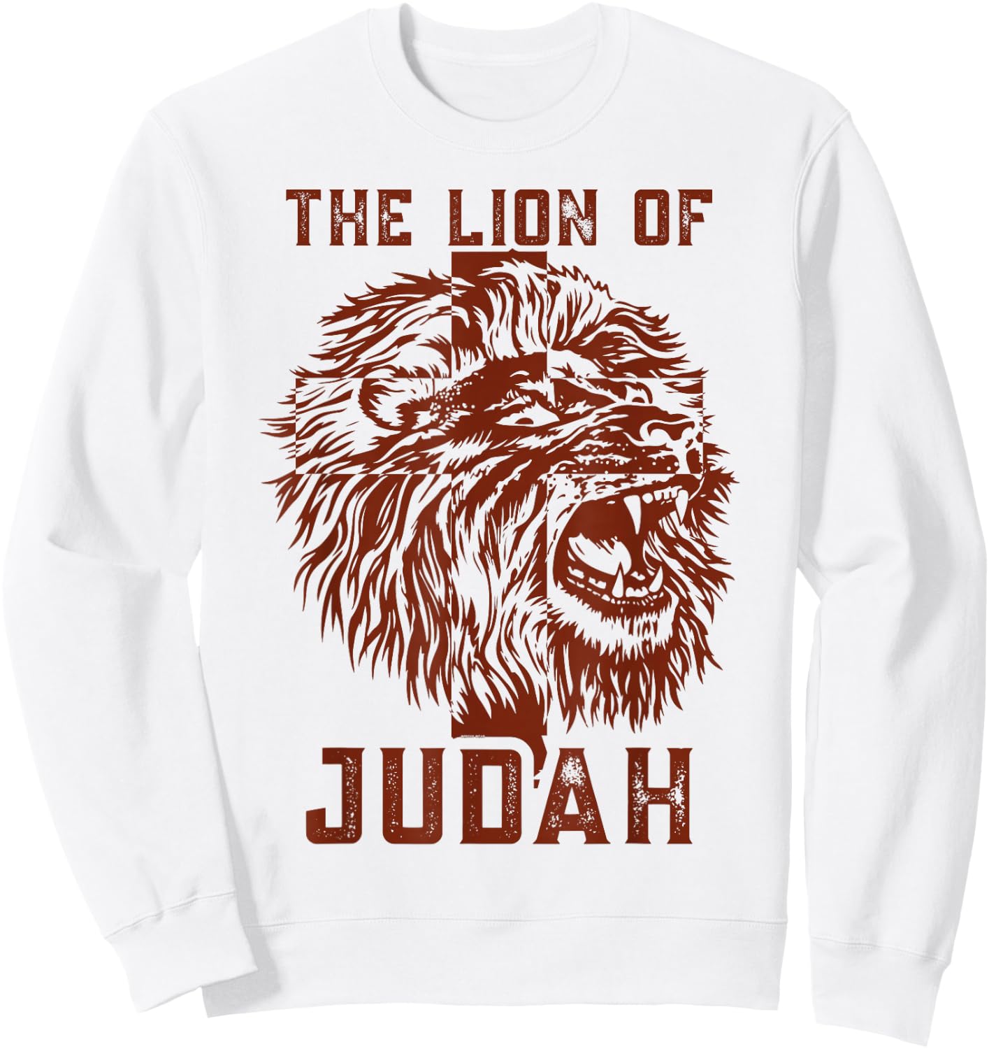 Jesus is The Lion of Judah from Genesis to Revelation Sweatshirt - Sweatshirt | White