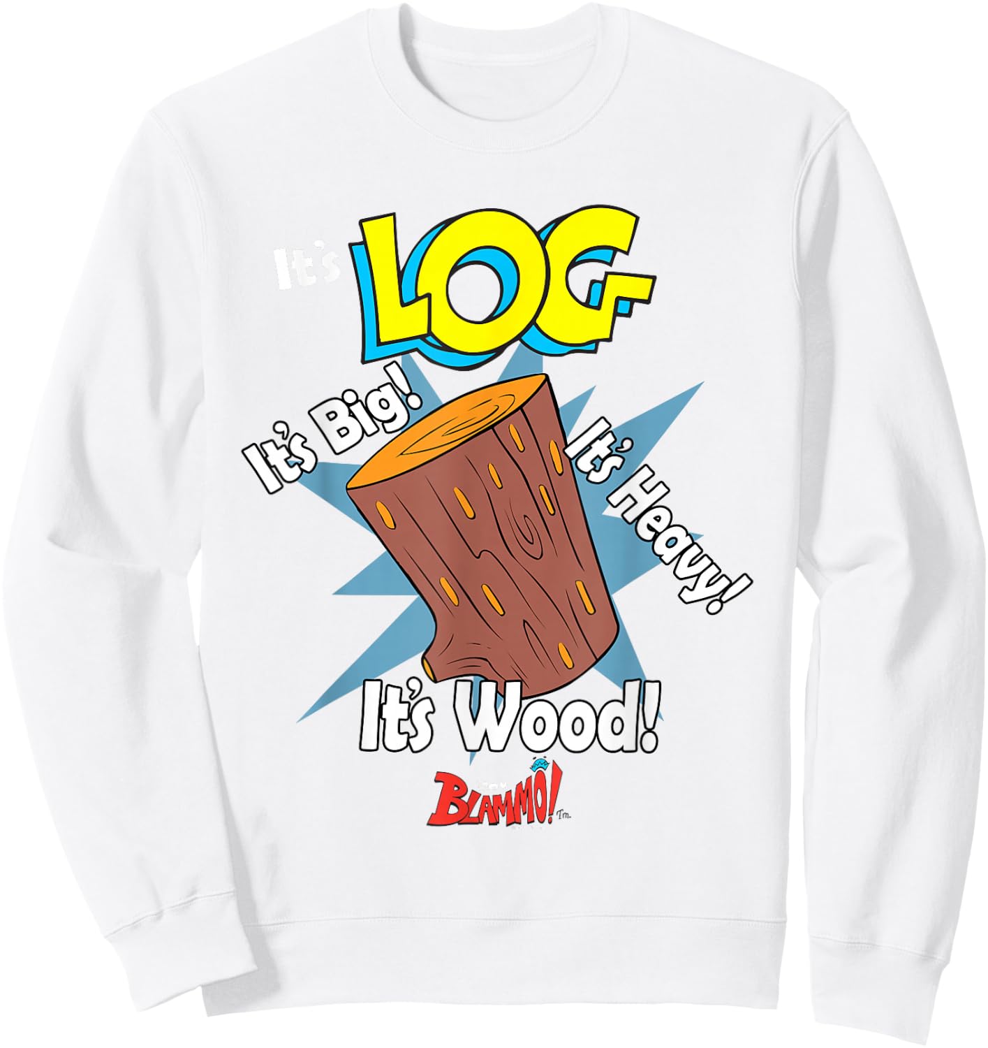 Ren and Stimpy It's Log! from Blammo! Sweatshirt - Sweatshirt | White