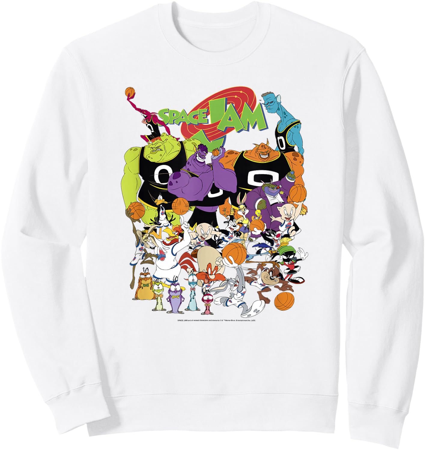 Space Jam Classic Monstars and Looney Tunes Game Day Sweatshirt - Sweatshirt | White