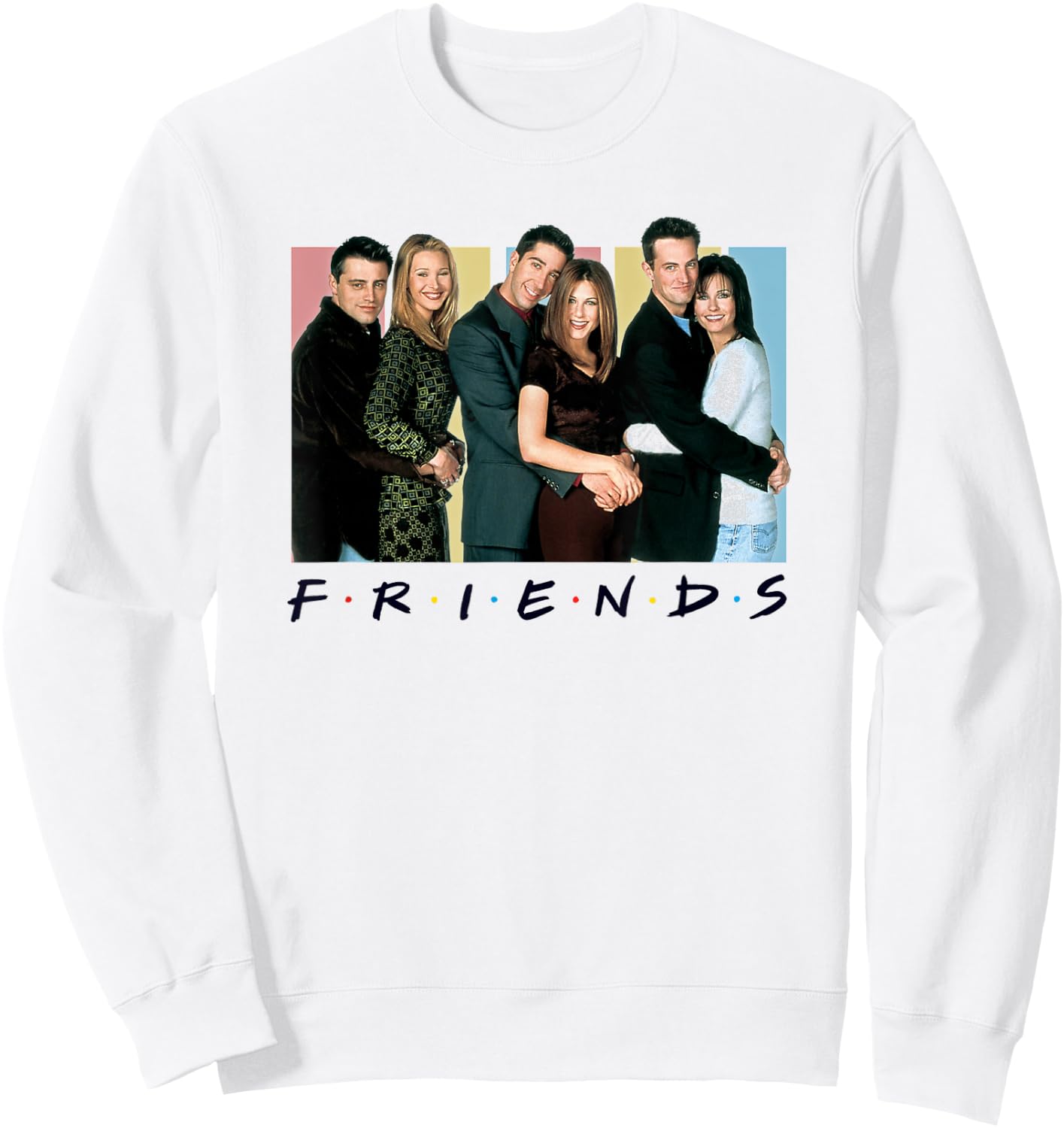 Friends Cast Logo Sweatshirt - Sweatshirt | White