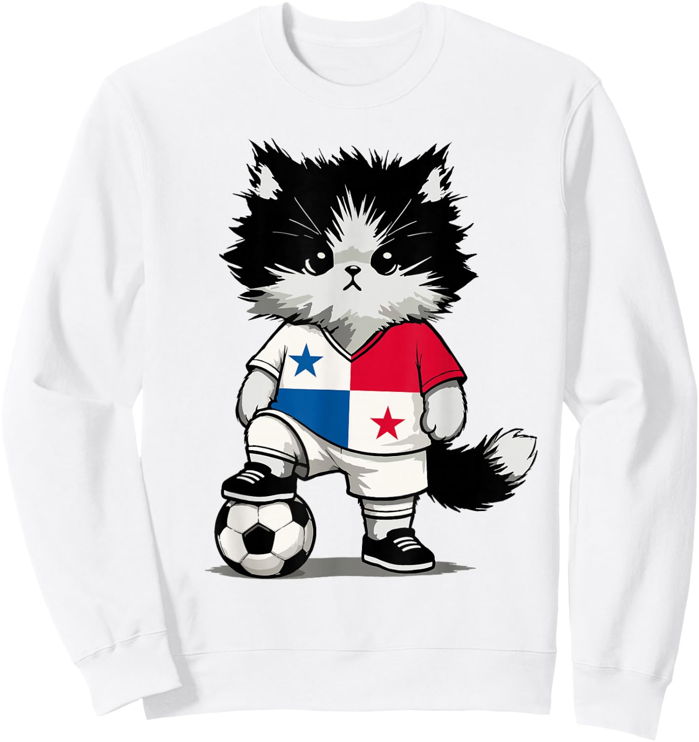 Panamanian Flag Novelty Panama Sweatshirt - Sweatshirt | White