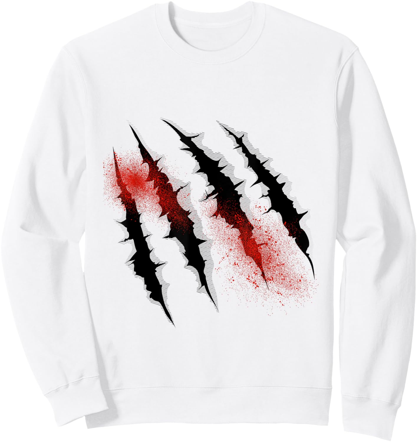 Dinosaur T rex Claw Marks For Halloween Boys Men Kids Sweatshirt - Sweatshirt | White