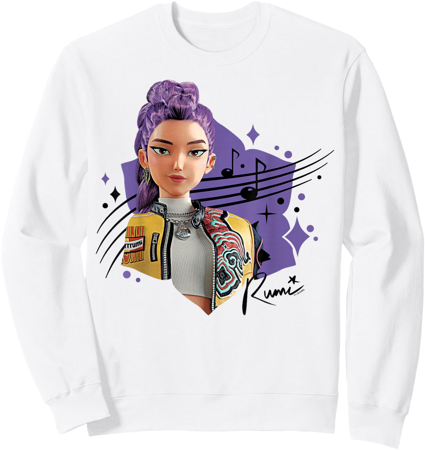 Kpop Demon Hunters Rumi Officially Licensed Sweatshirt - Sweatshirt | White