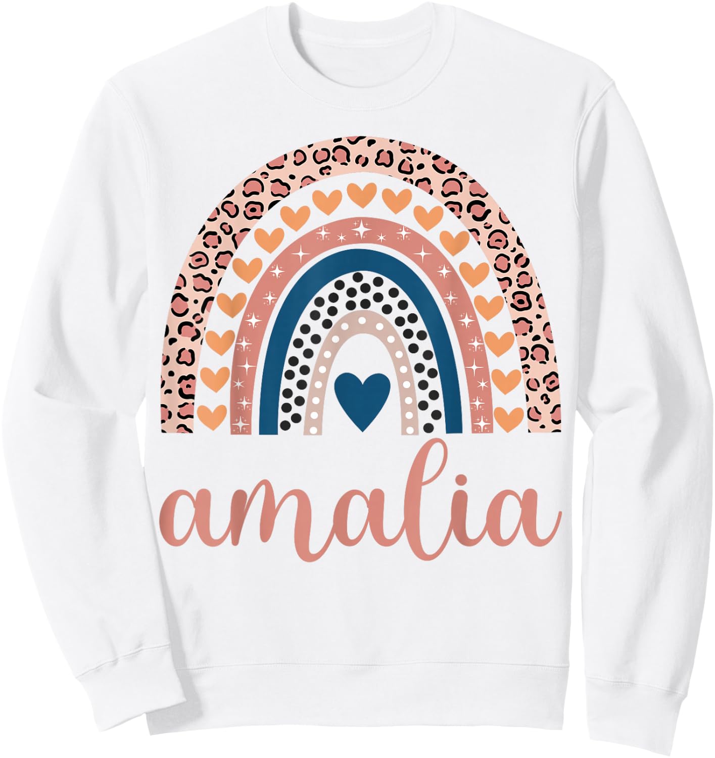 Amalia Amalia Name Birthday Shirt Gift Sweatshirt - Sweatshirt | White