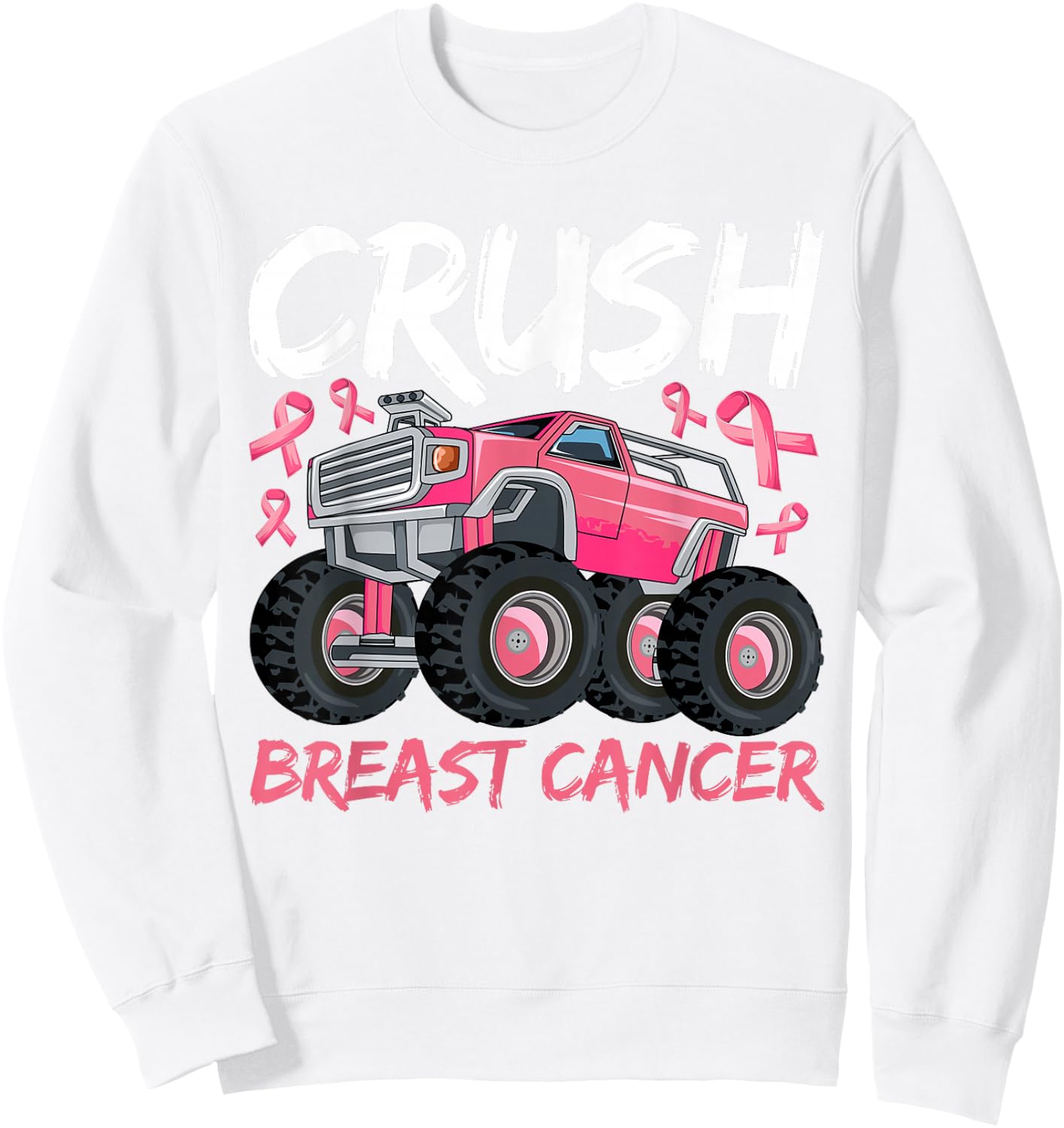 Breast Cancer Shirts for Kids, Breast Cancer Shirt for Boys Sweatshirt - Sweatshirt | White