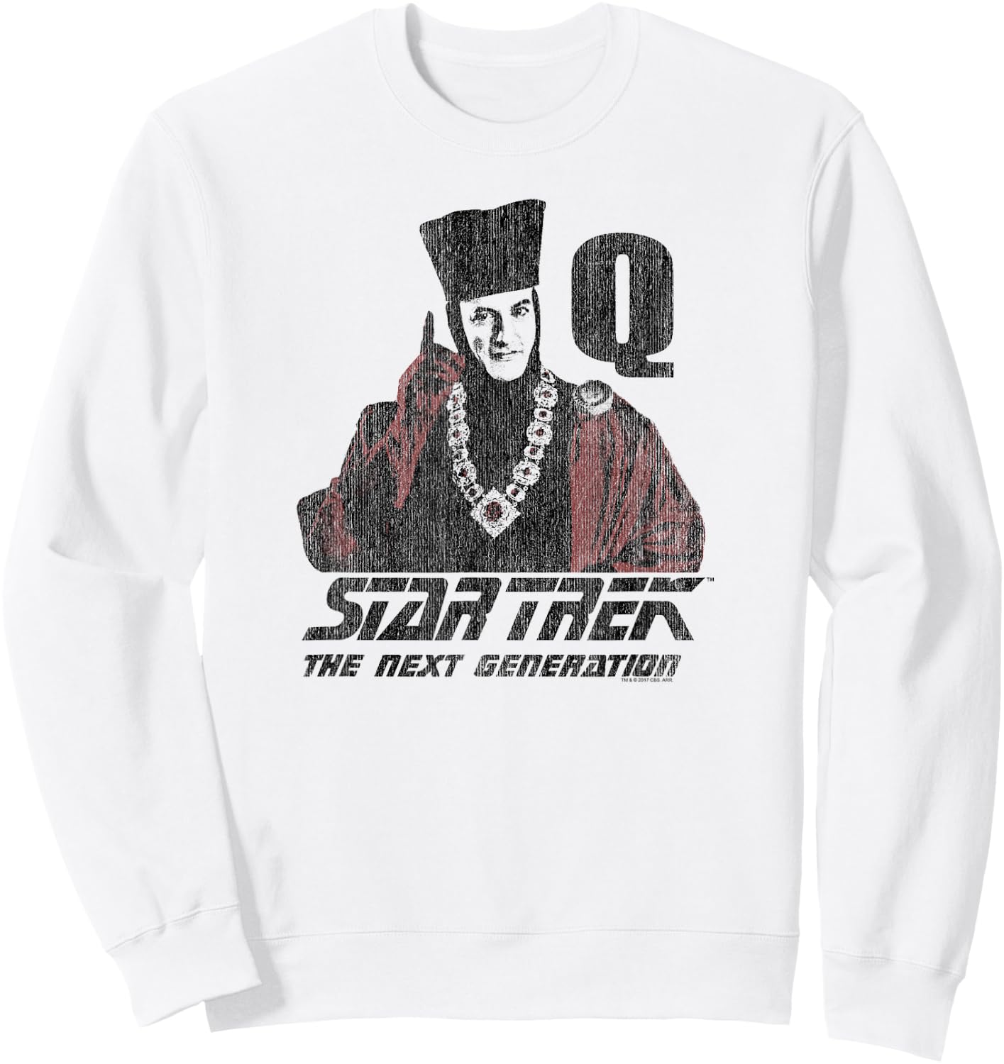 Star Trek Q Point Sweatshirt - Sweatshirt | White