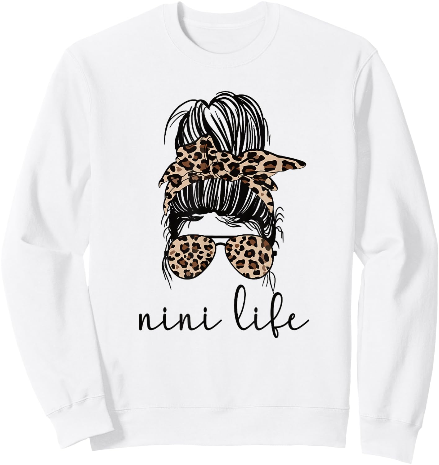 Nini Life Blessed Nini Grandmother Nini Grandma Sweatshirt - Sweatshirt | White