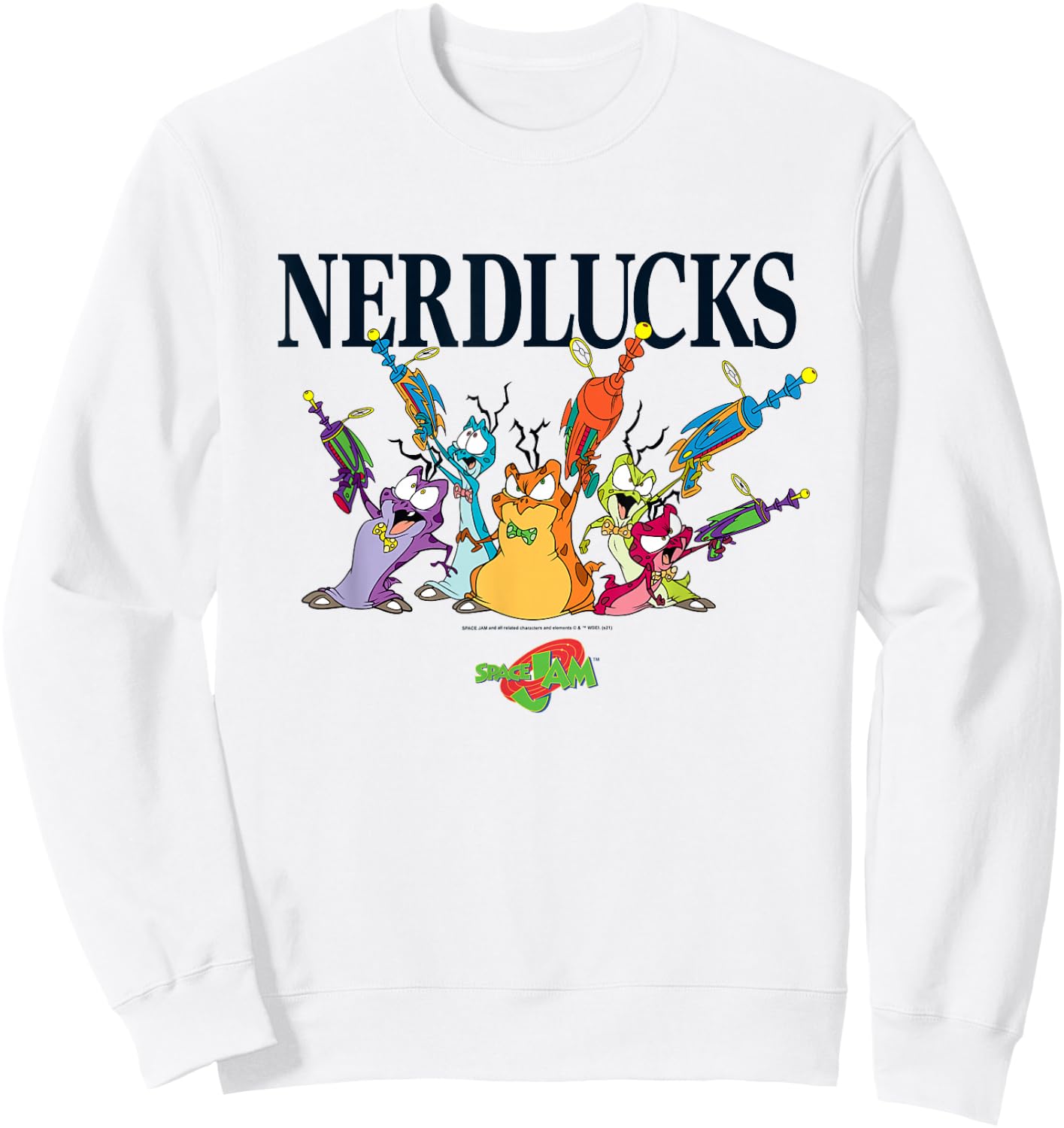 Space Jam Nerdlucks Sweatshirt - Sweatshirt | White
