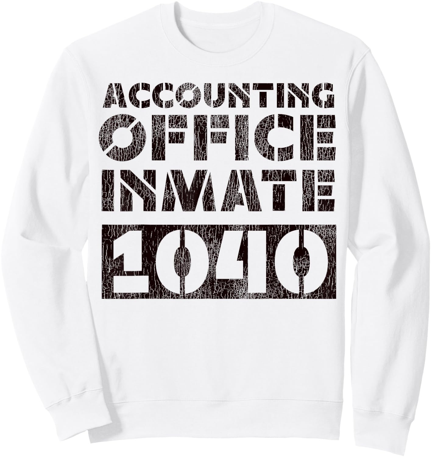 Accountant Bookkeeper Accounting Prison Jail Halloween Sweatshirt - Sweatshirt | White