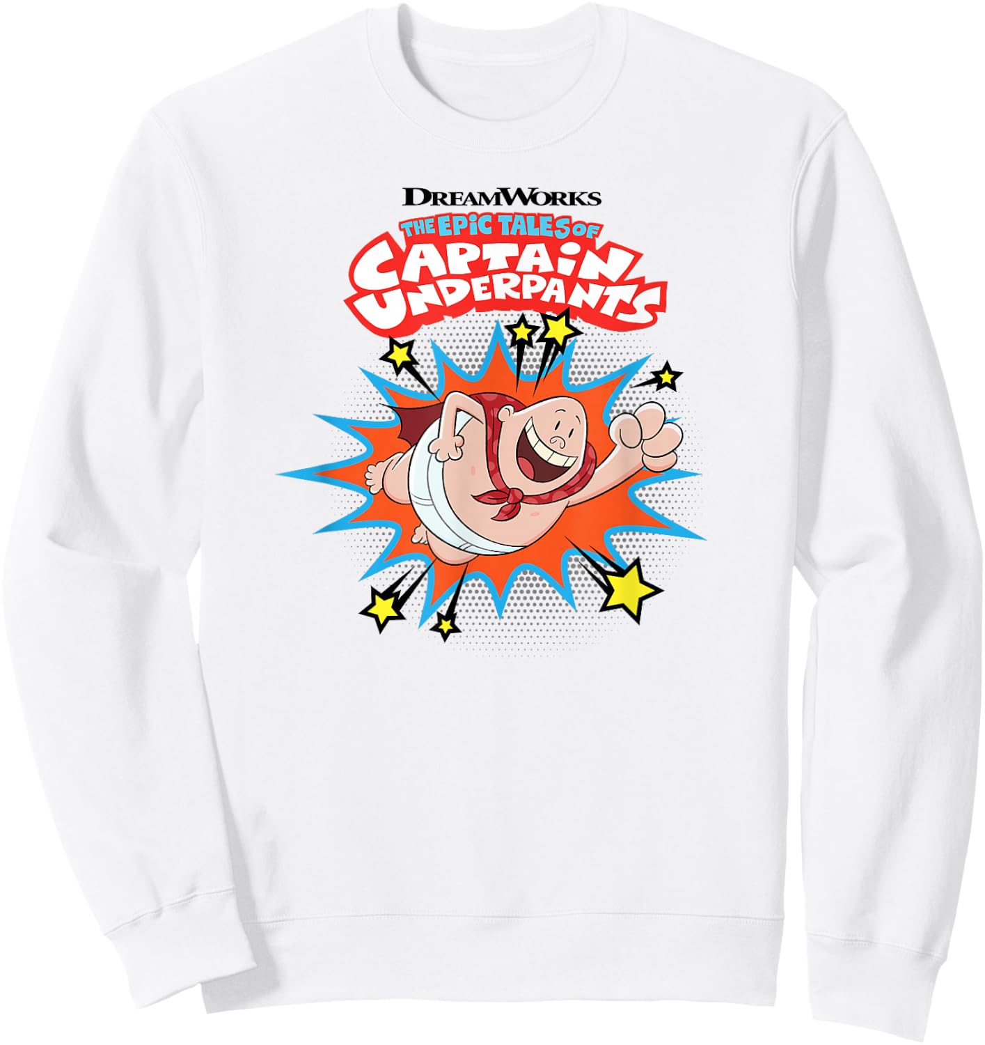 Captain Underpants The Epic Tales First Epic Film Sweatshirt - Sweatshirt | White
