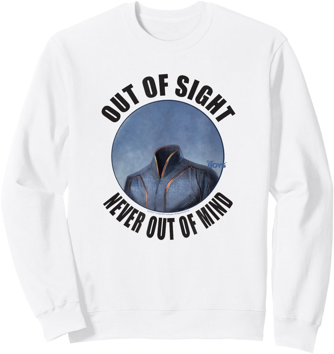 The Boys Out of Sight Superhero TV Show Sweatshirt - Sweatshirt | White