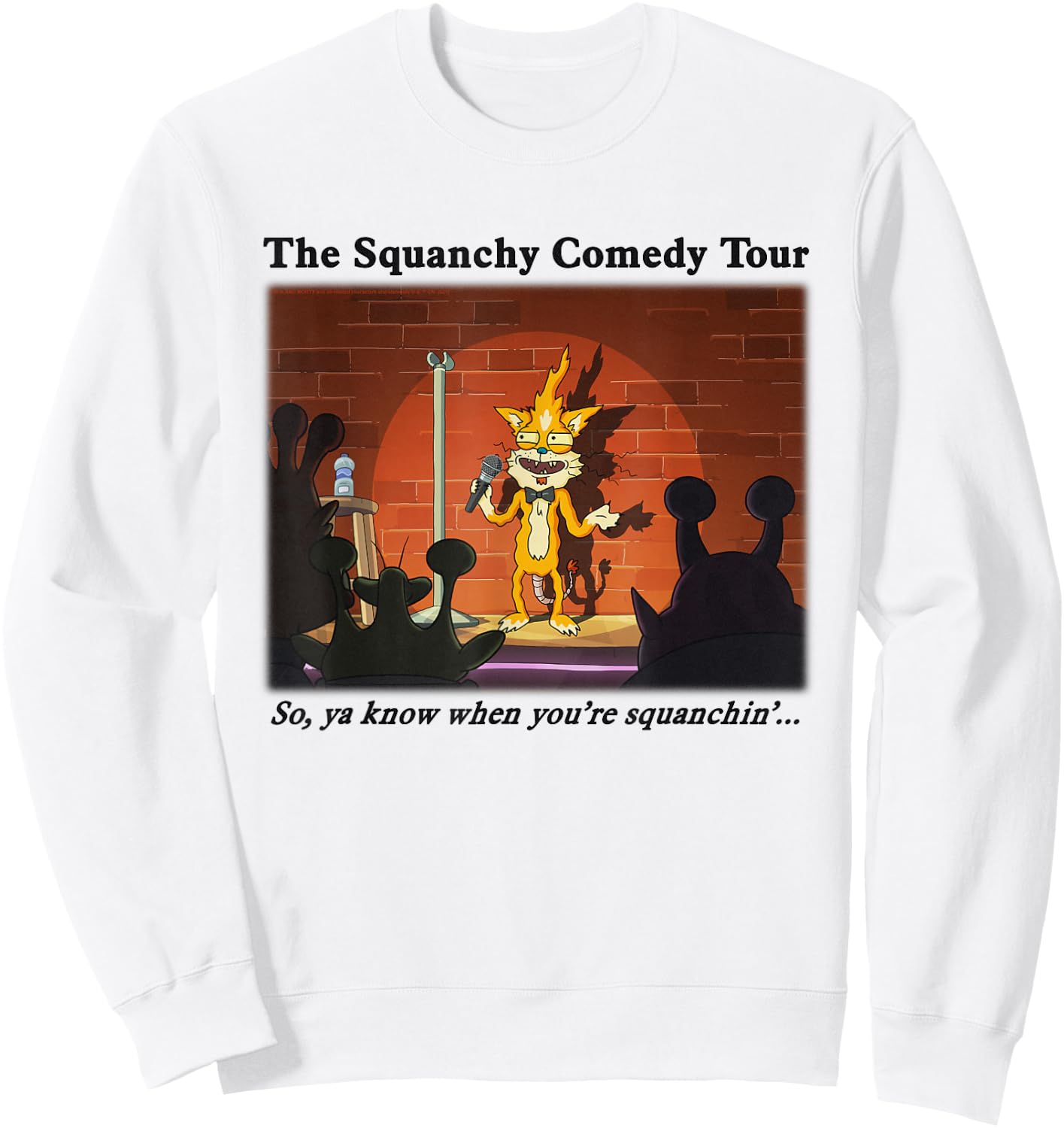Rick and Morty The Squanchy Comedy Tour Sweatshirt - Sweatshirt | White