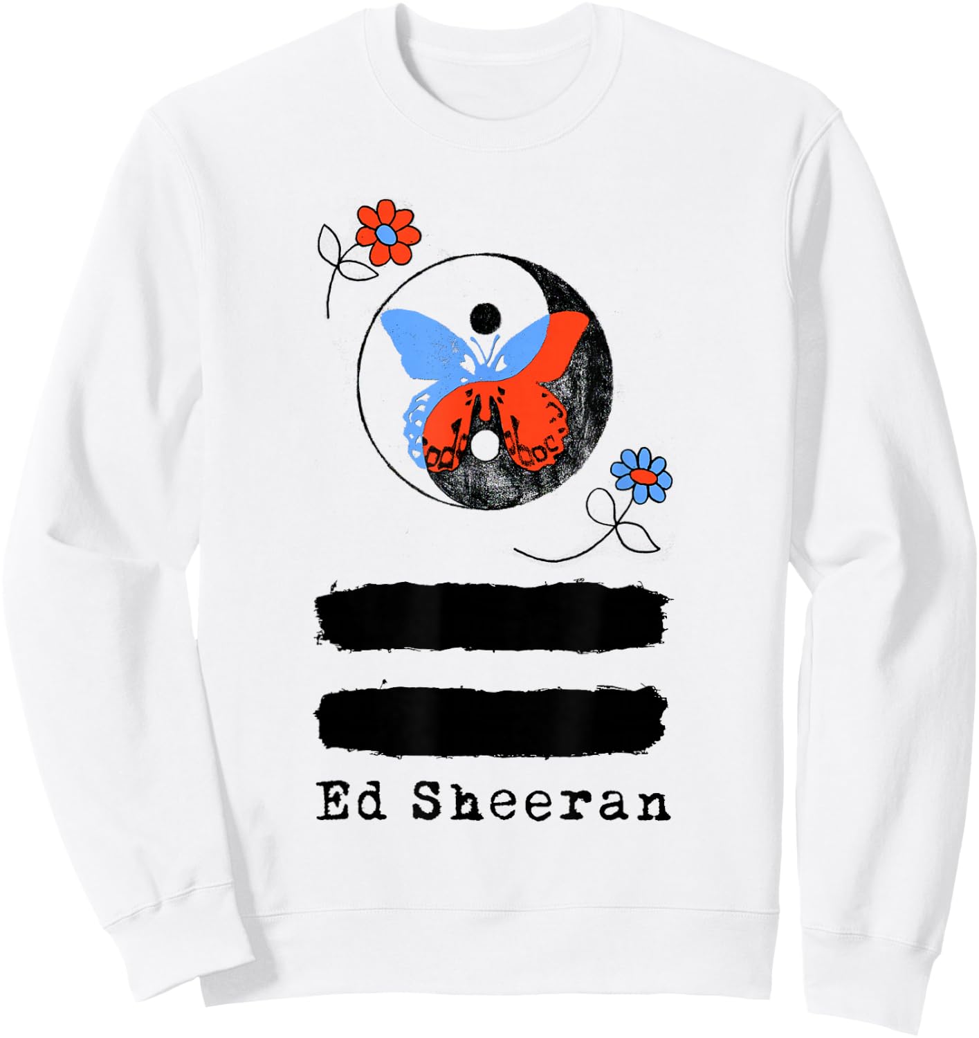 Ed Sheeran Ying Yang Sweatshirt - Sweatshirt | White
