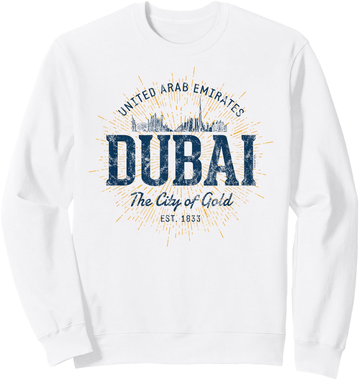 Retro UAE Vintage Dubai Sweatshirt - Sweatshirt | White
