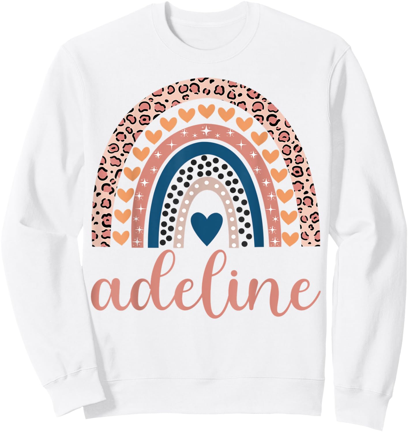 Adeline Adeline Name Birthday Shirt Gift Sweatshirt - Sweatshirt | White