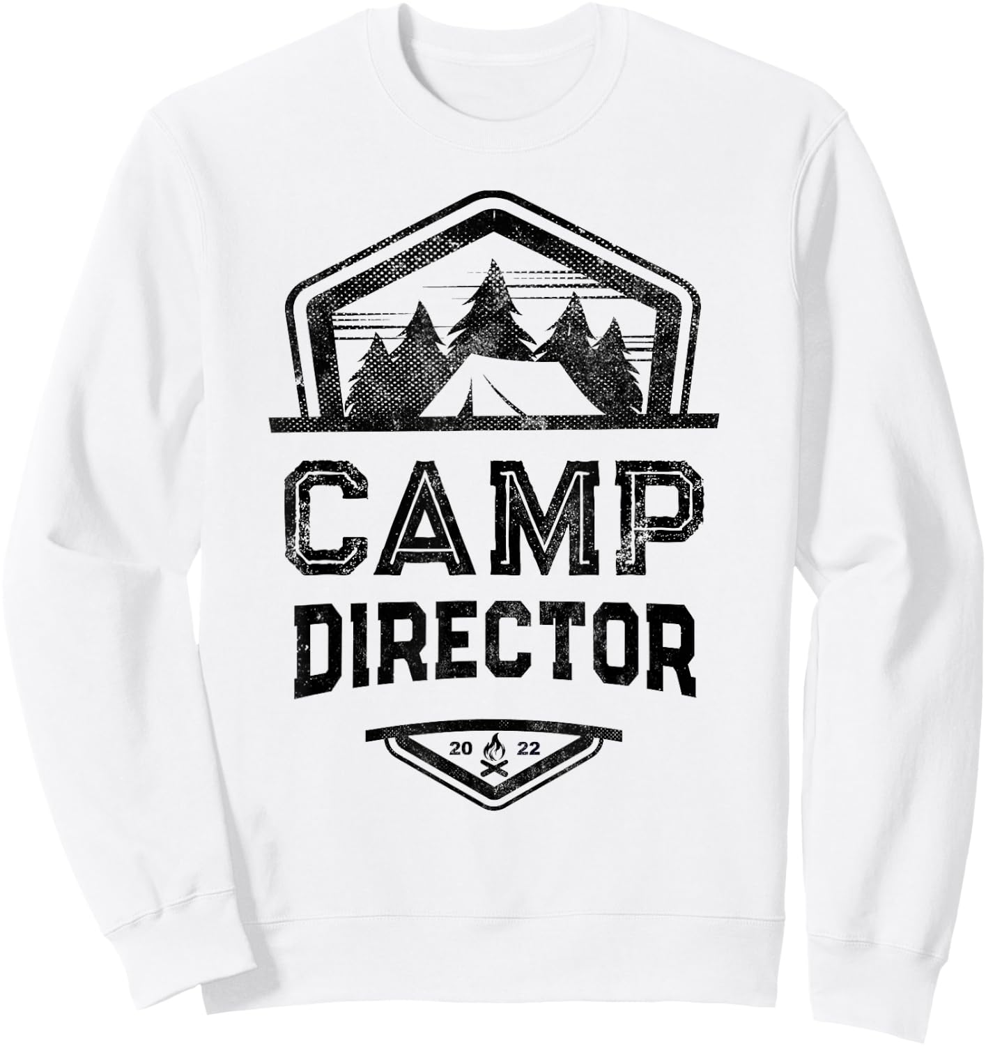 Funny CAMP DIRECTOR Camping Team Host Chaos Coordinator Crew Sweatshirt - Sweatshirt | White