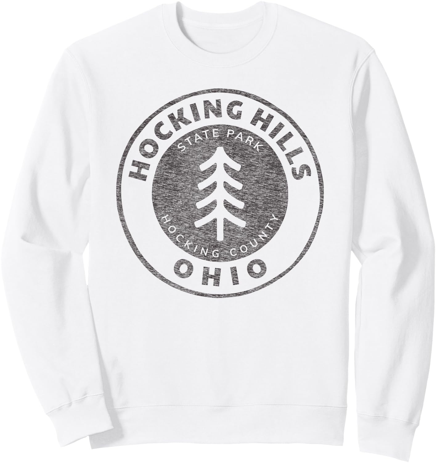 Retro Hocking Hills State Park Souvenir Sweatshirt - Sweatshirt | White