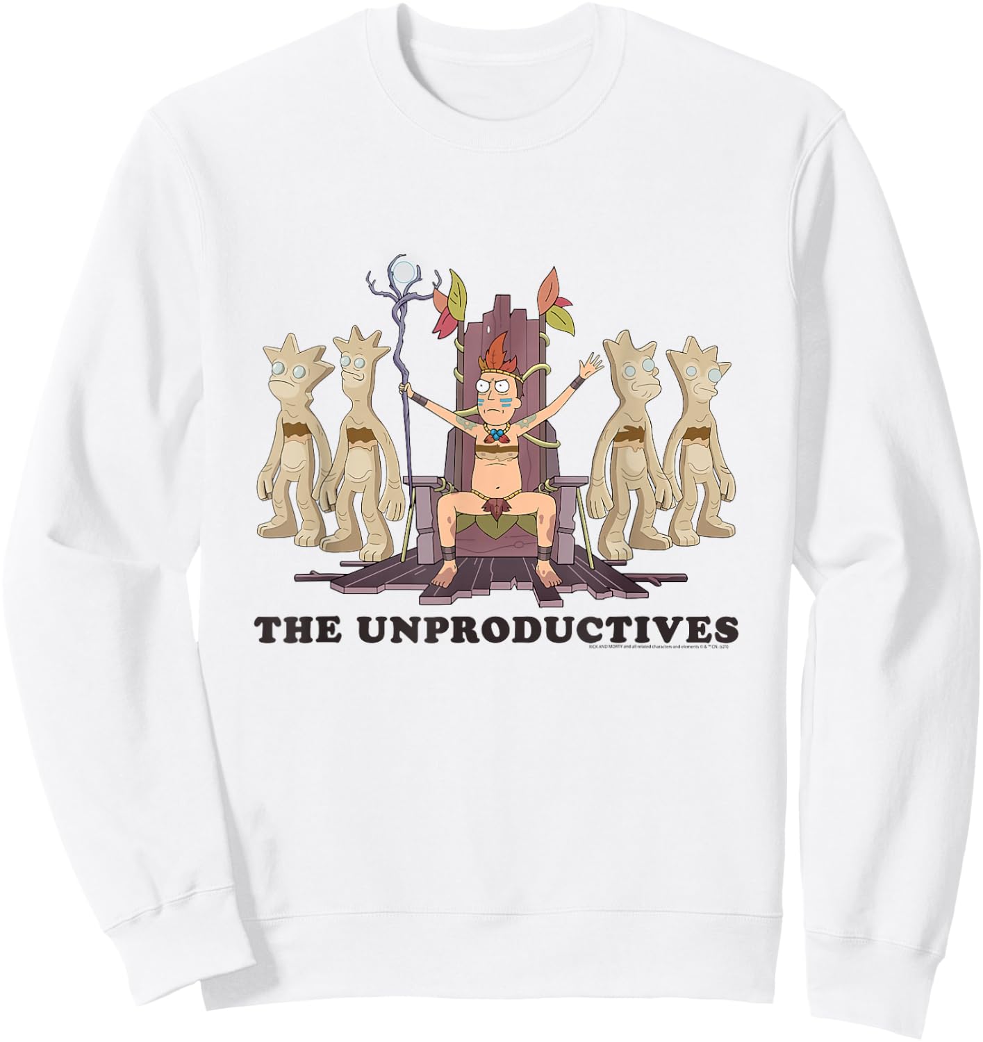 Rick and Morty The Unproductives Sweatshirt - Sweatshirt | White