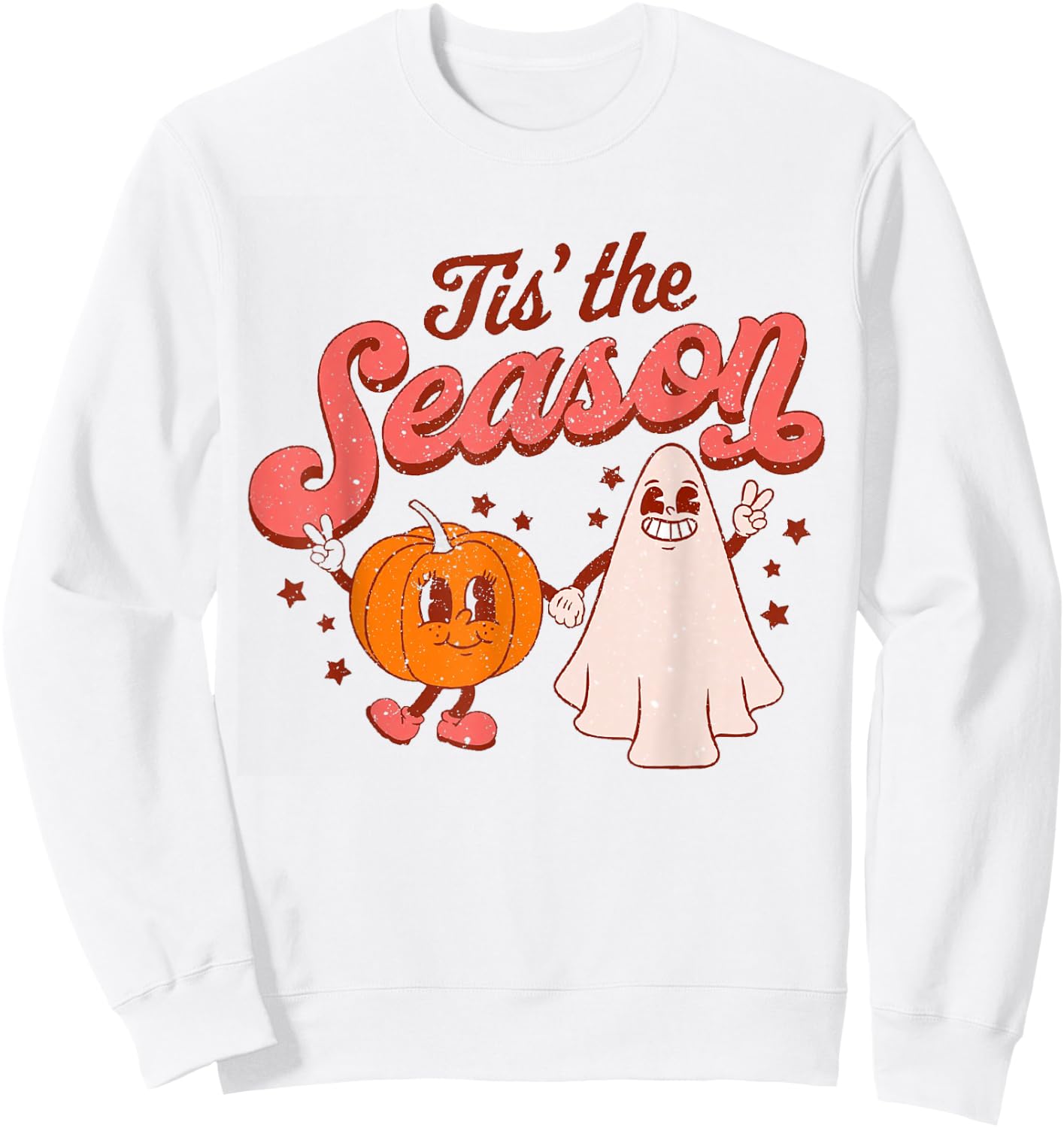 Tis the Season Funny Halloween Sweatshirt - Sweatshirt | White