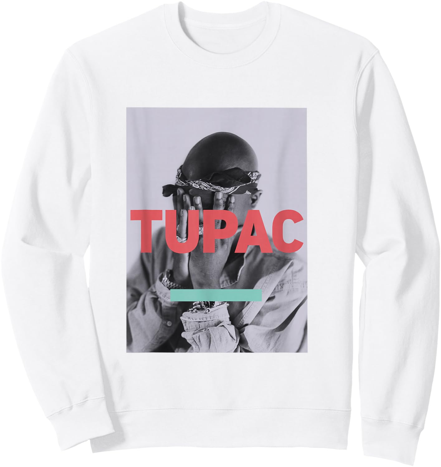 Tupac Official Photo Sweatshirt - Sweatshirt | White