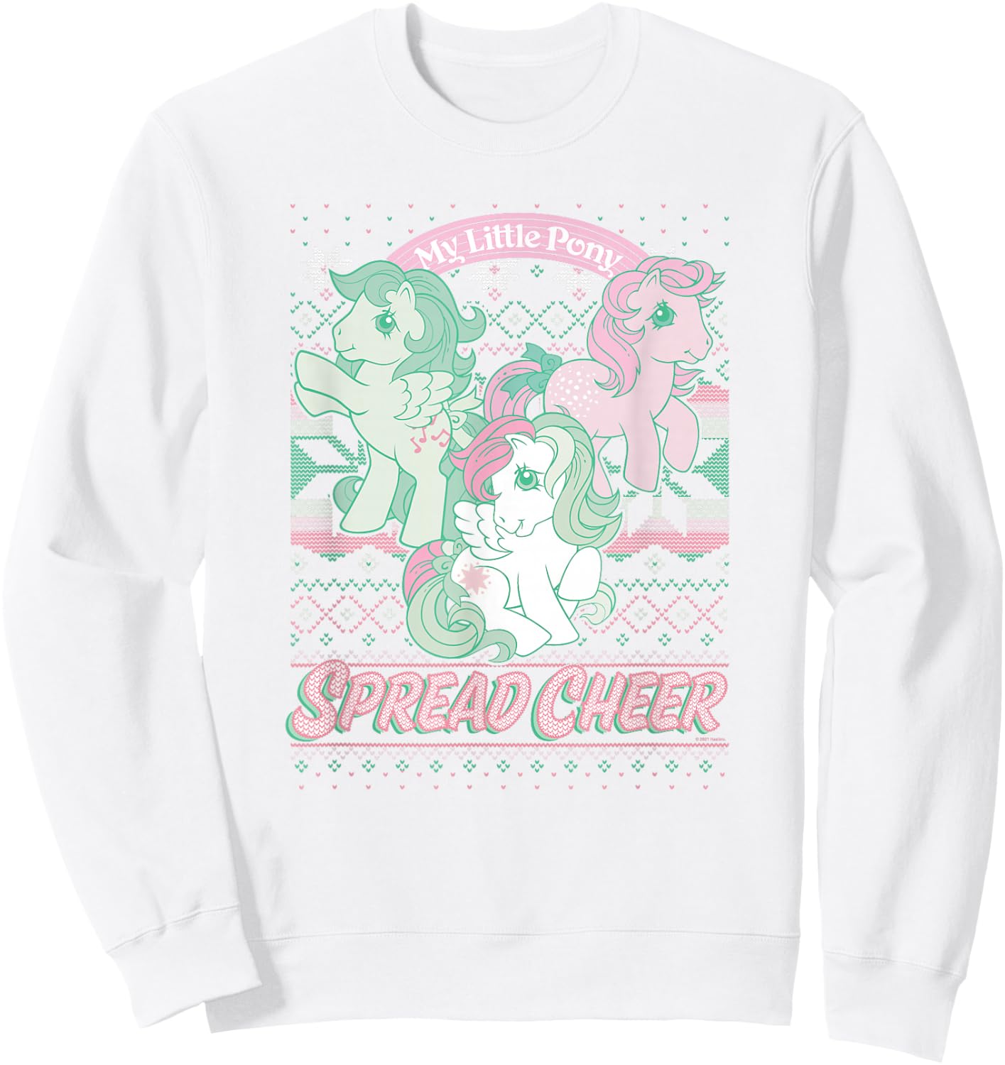 My Little Pony Christmas Ugly Sweater Spread Cheer Sweatshirt - Sweatshirt | White