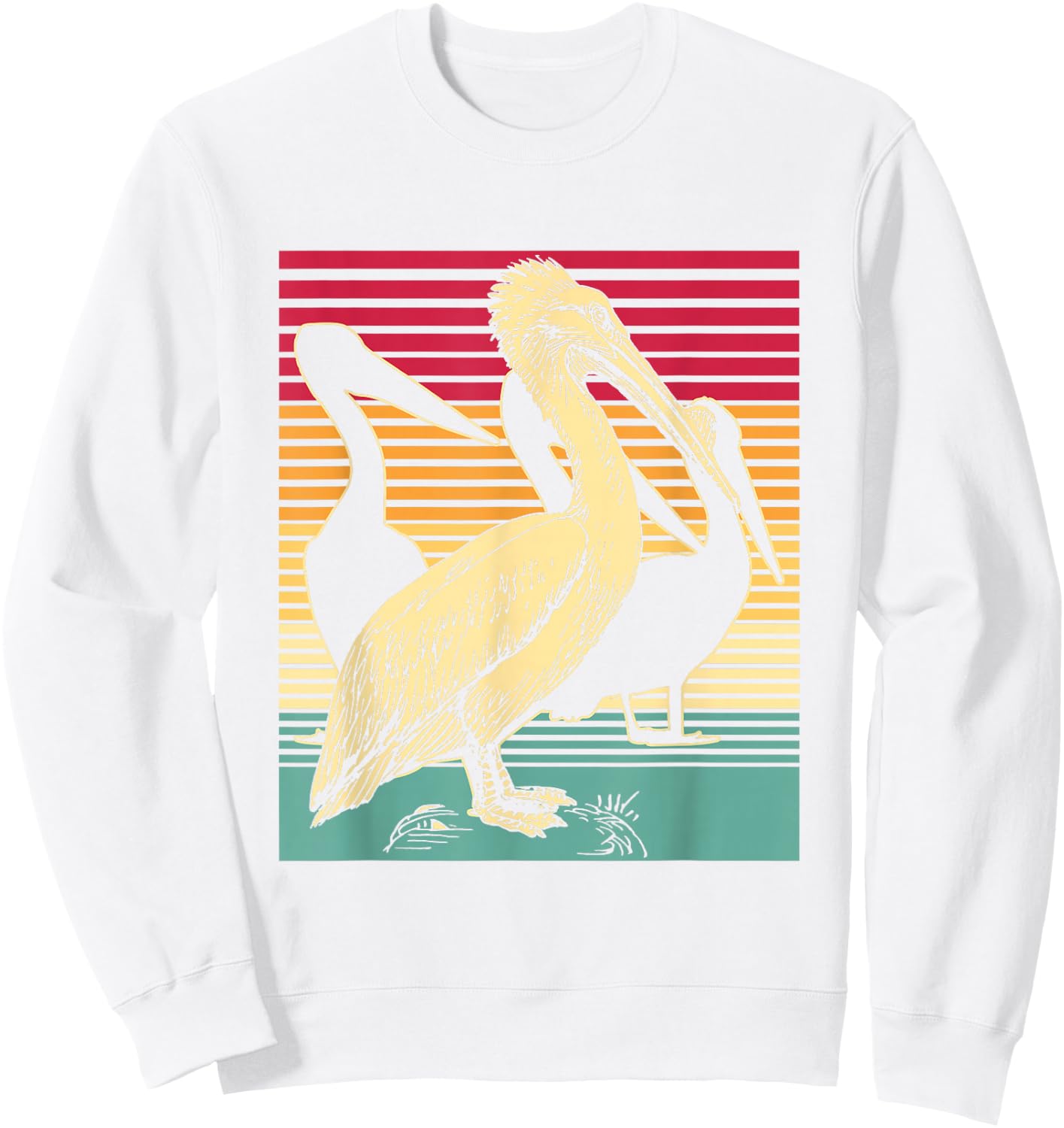 Animal Groomer Gift Pelican Bird Sweatshirt - Sweatshirt | White
