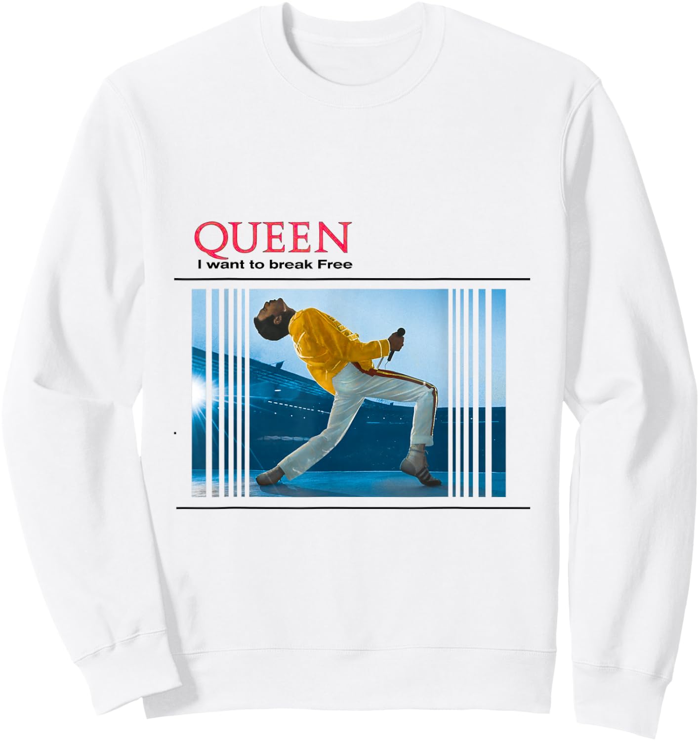 Queen I Want to Break Free Sweatshirt - Sweatshirt | White