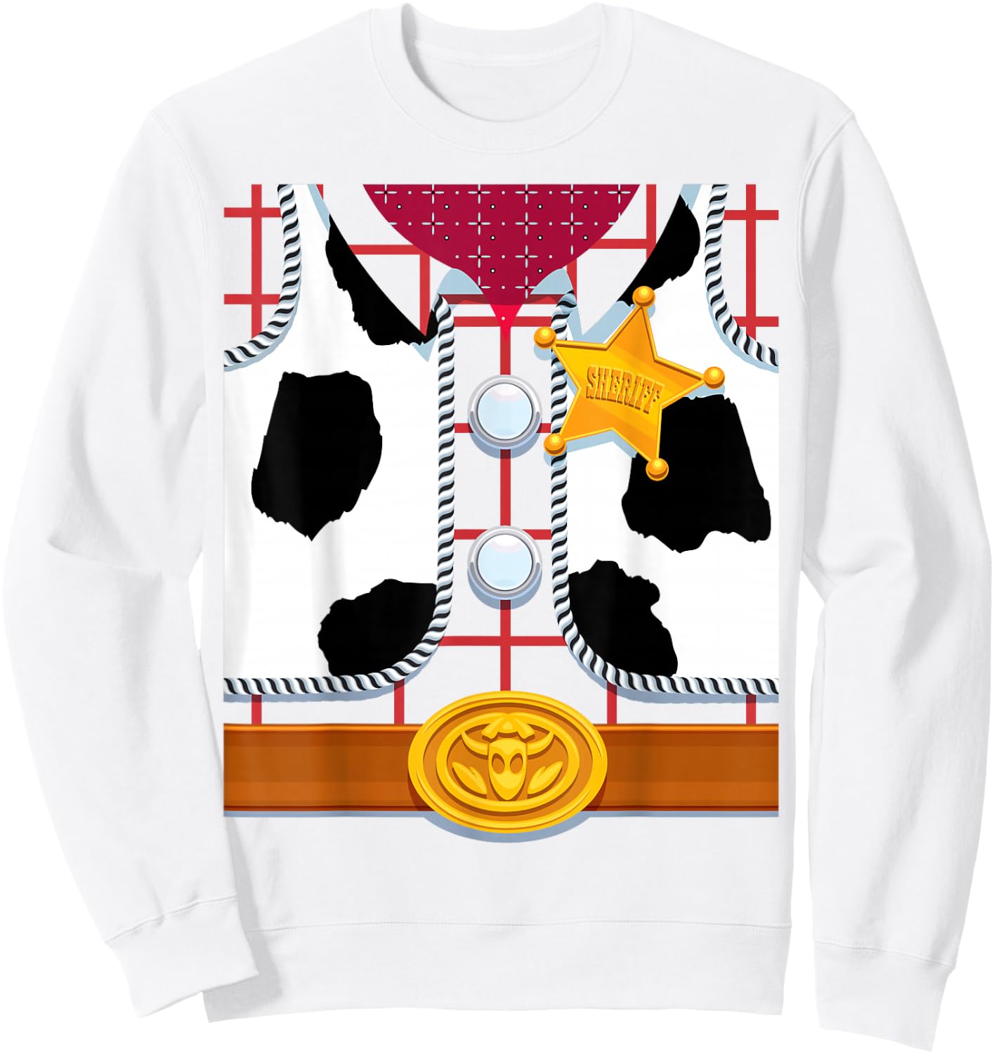 Disney and Pixar's Sheriff Woody Halloween Costume Sweatshirt - Sweatshirt | White