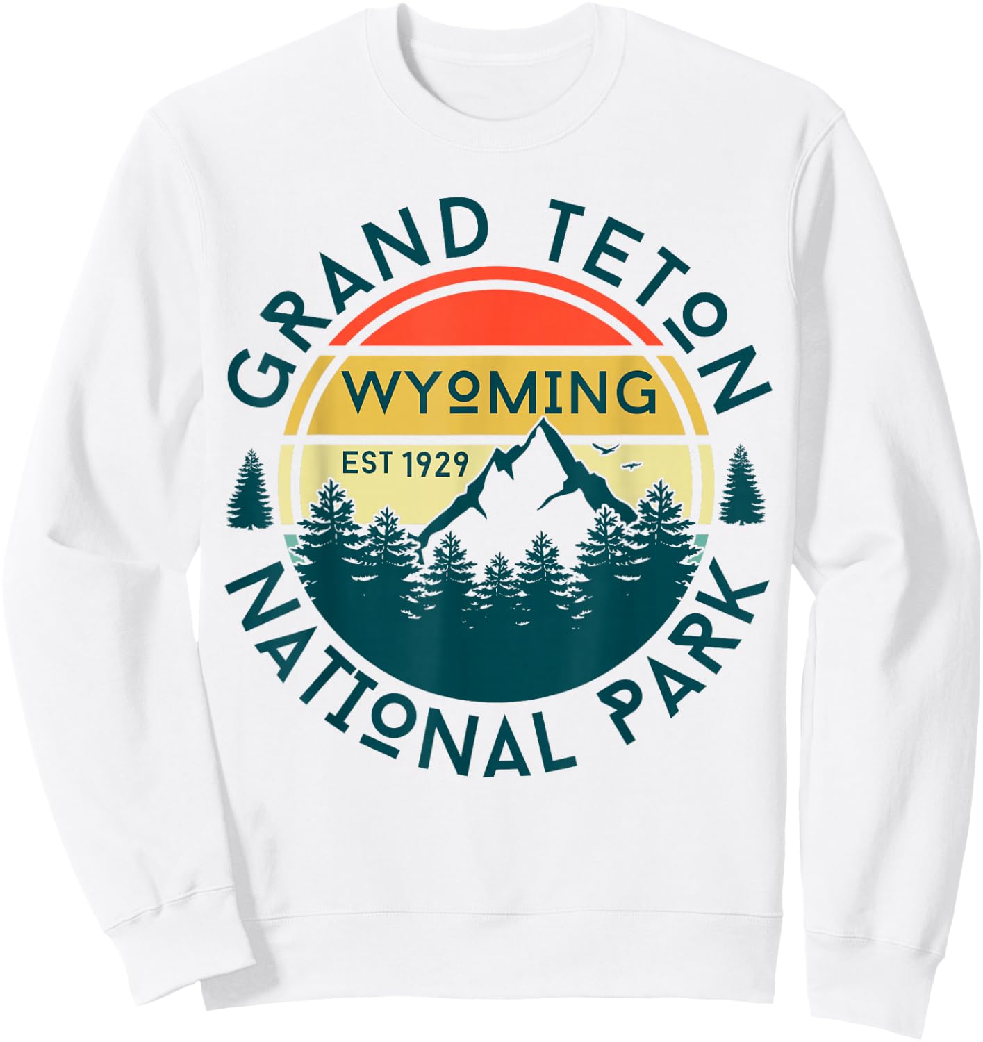 Grand Teton National Park Sweatshirt - Sweatshirt | White