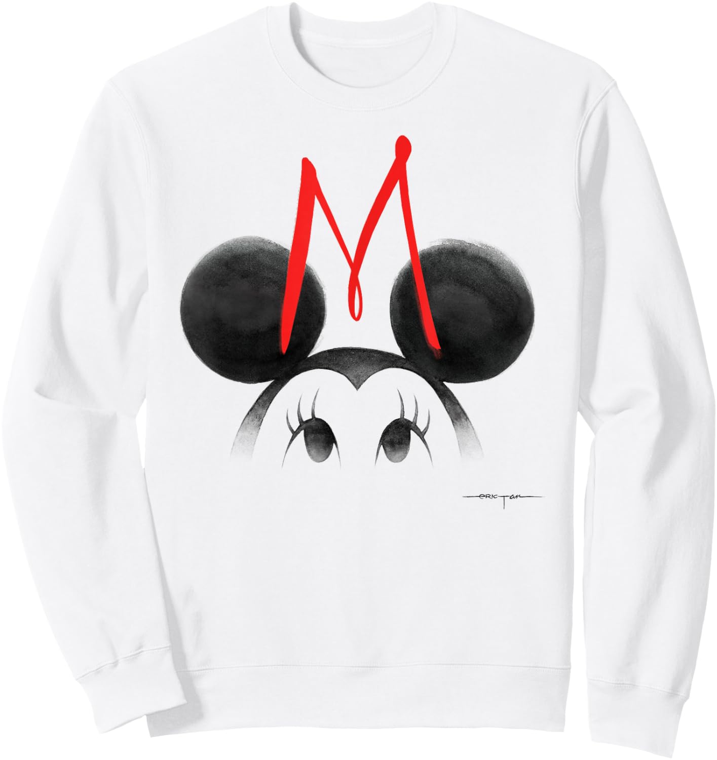 Minnie Mouse - Ears With Face Sweatshirt - Sweatshirt | White