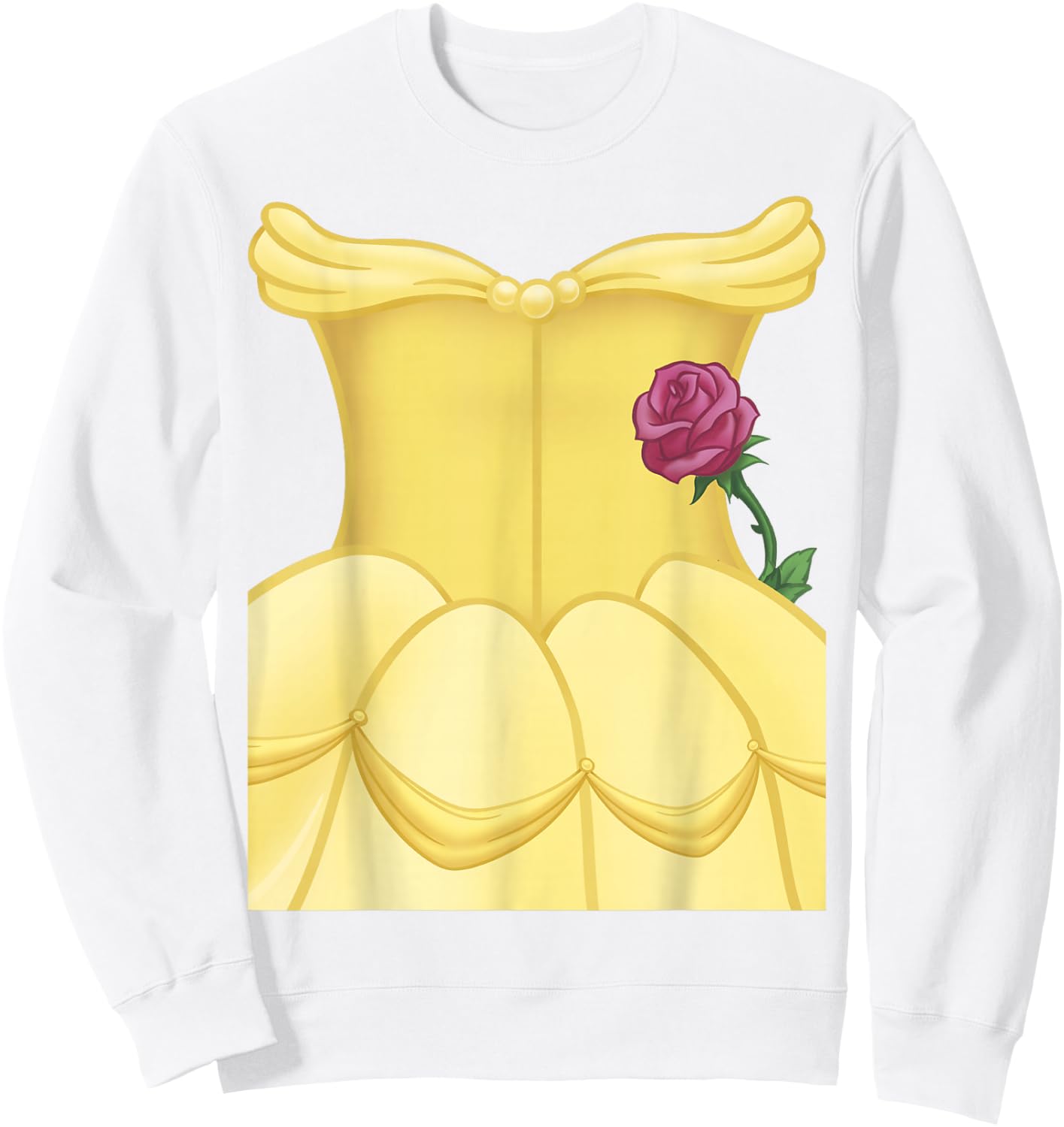 Disney Beauty And Beast Belle Halloween Dress Costume Sweatshirt - Sweatshirt | White