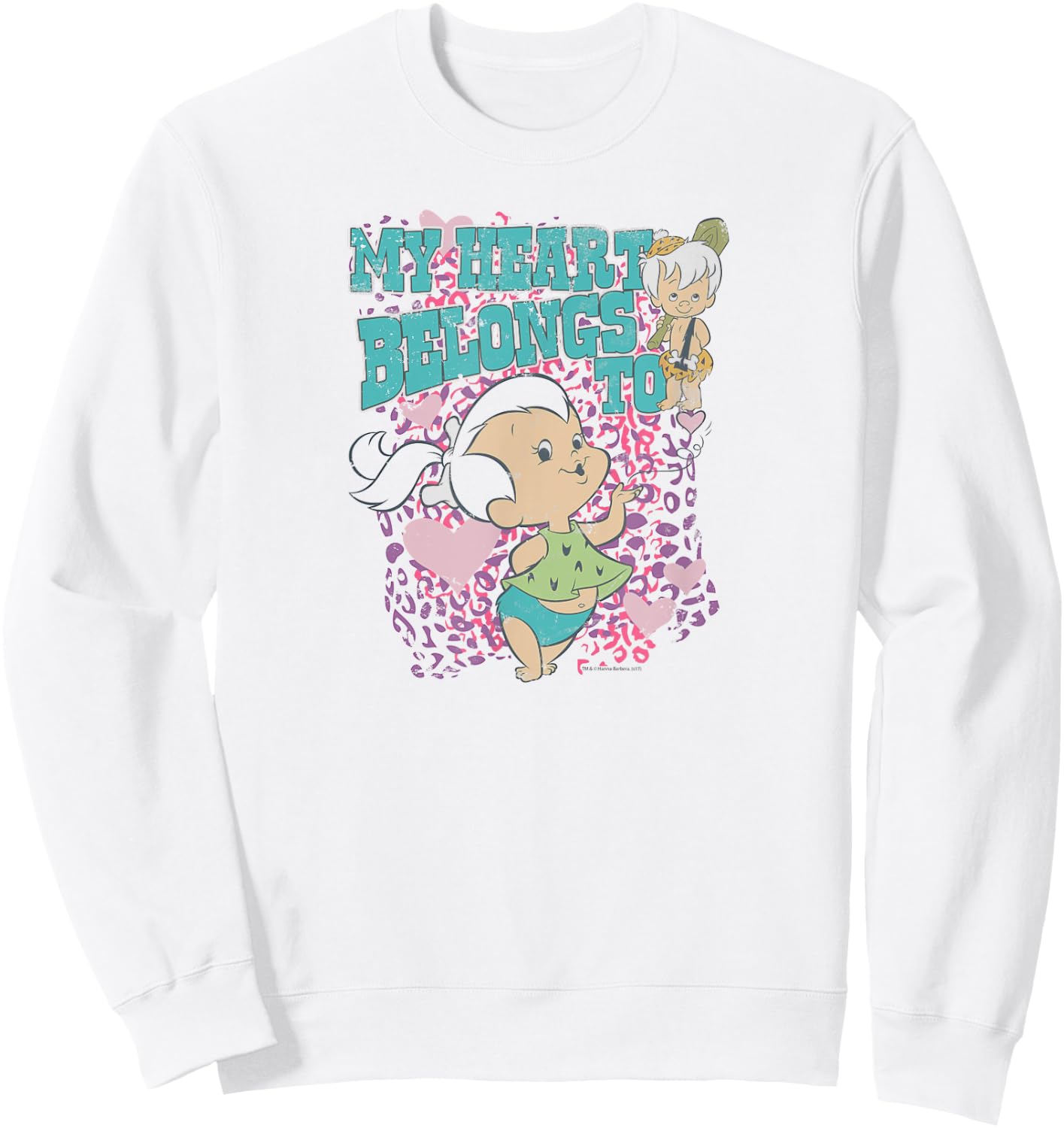 The Flintstones Pebbles My Heart Sweatshirt - Sweatshirt | White