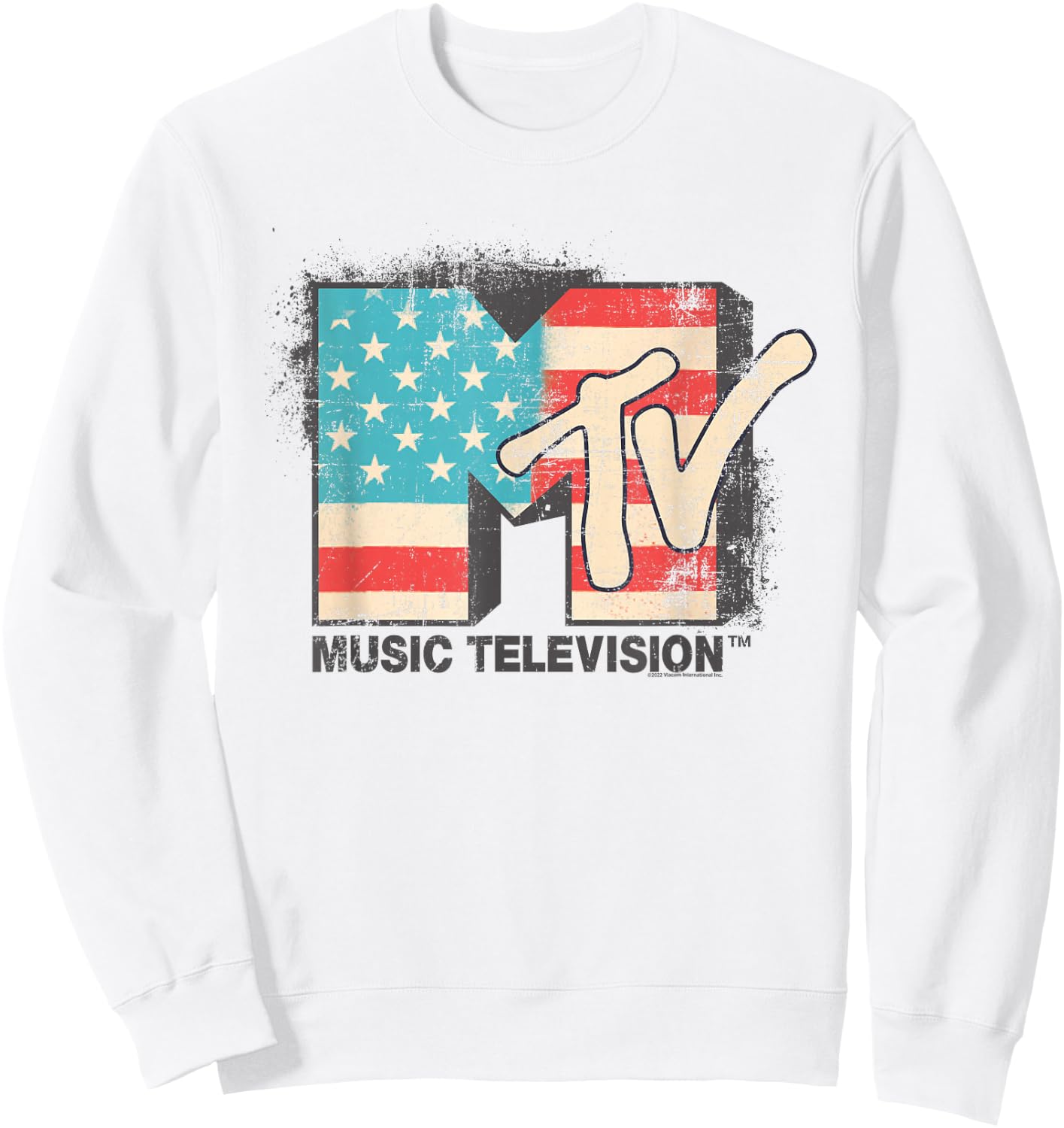 MTV Americana Logo Sweatshirt - Sweatshirt | White
