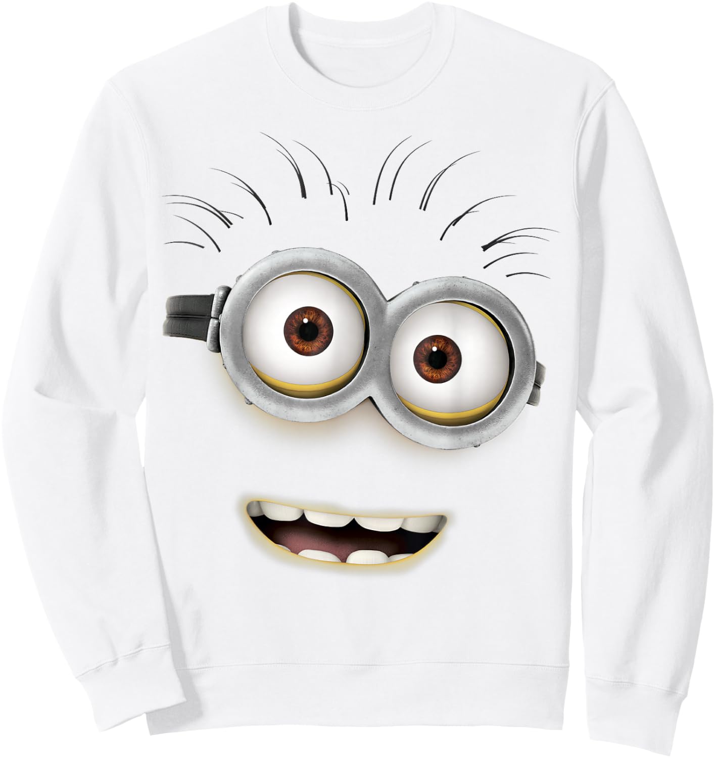 Despicable Me Minions Phil Face Graphic Sweatshirt - Sweatshirt | White