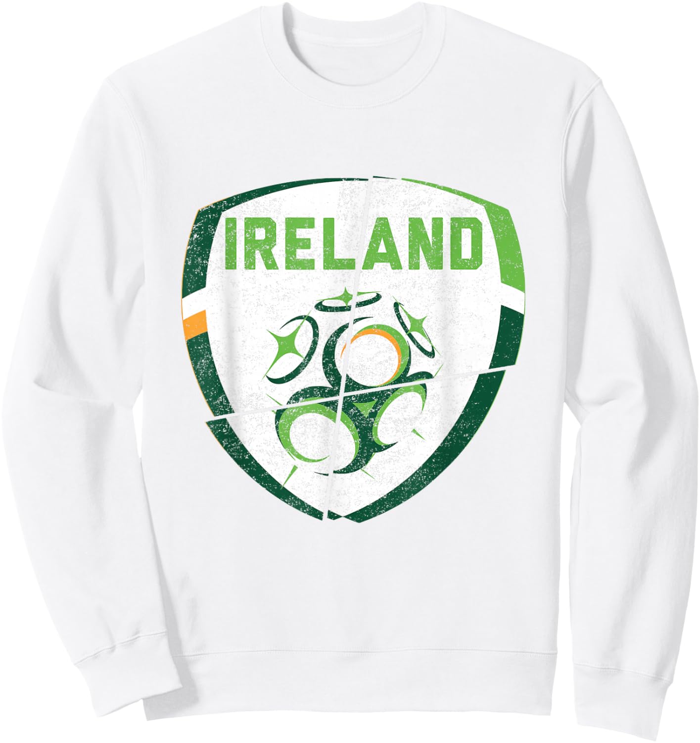 republic of Ireland football shirt -Irish Flag 2021 Sweatshirt - Sweatshirt | White