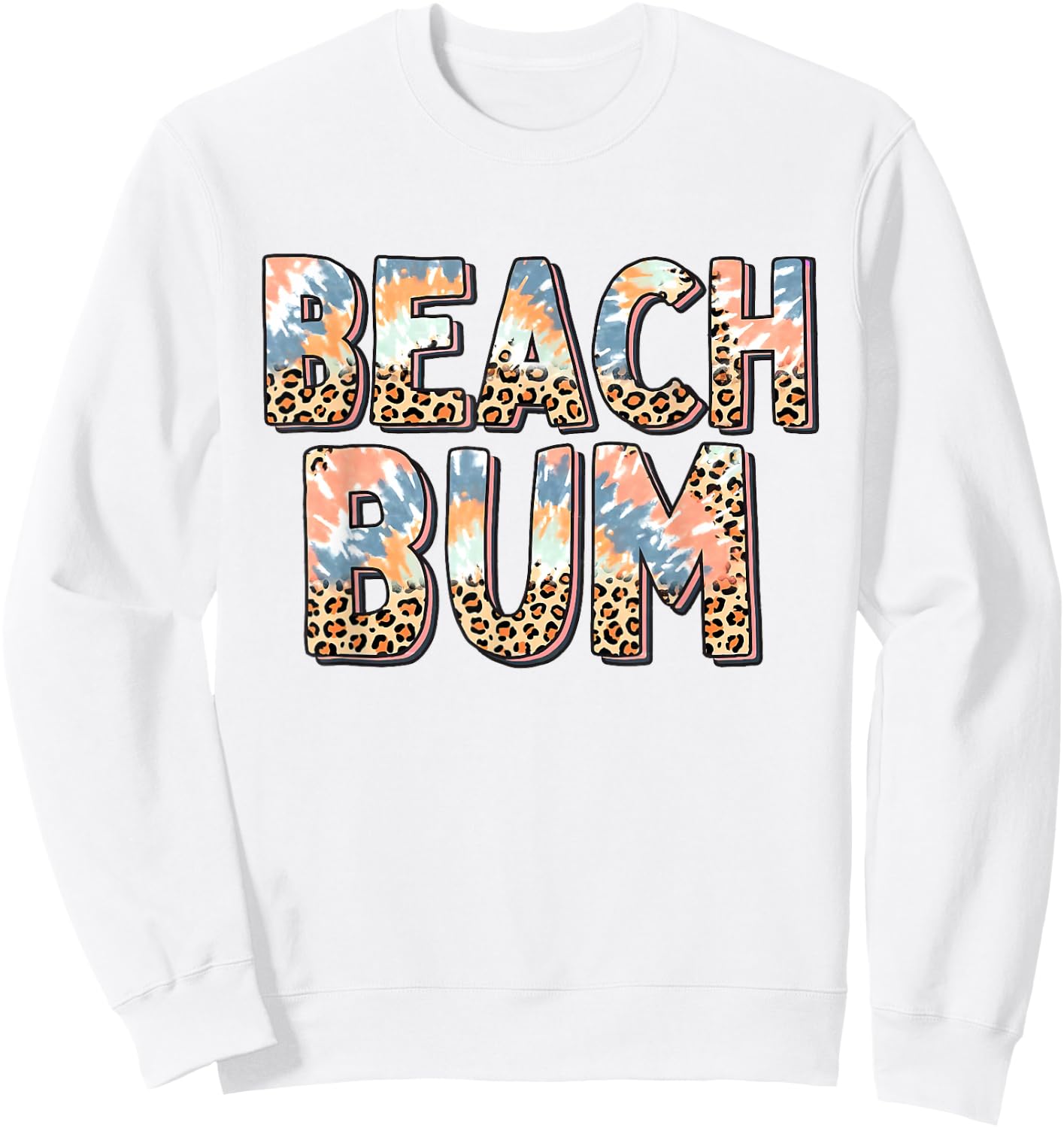 Beach Bum Women Girls Kids Sweatshirt - Sweatshirt | White
