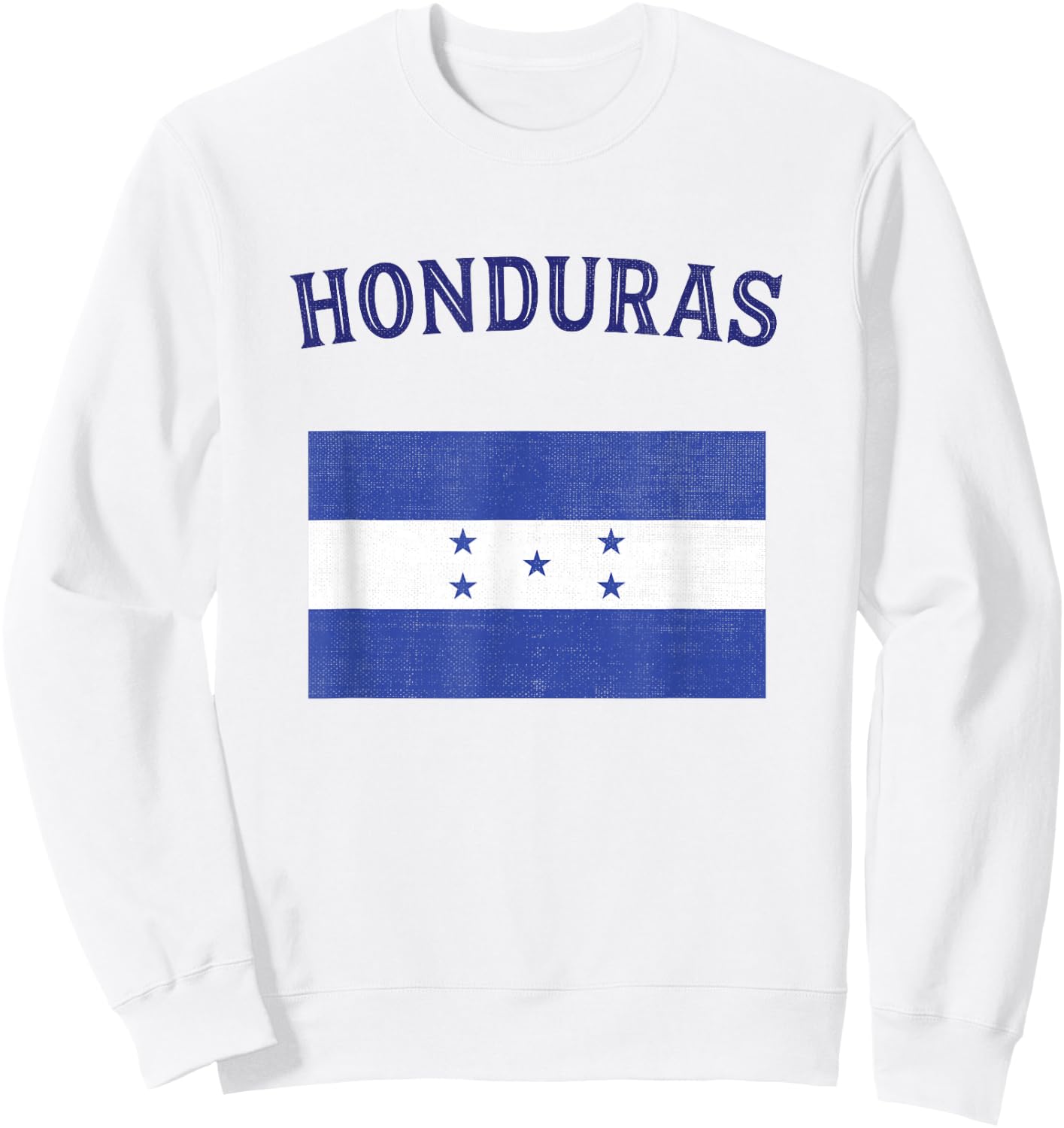 Honduras Flag Sweatshirt - Sweatshirt | White