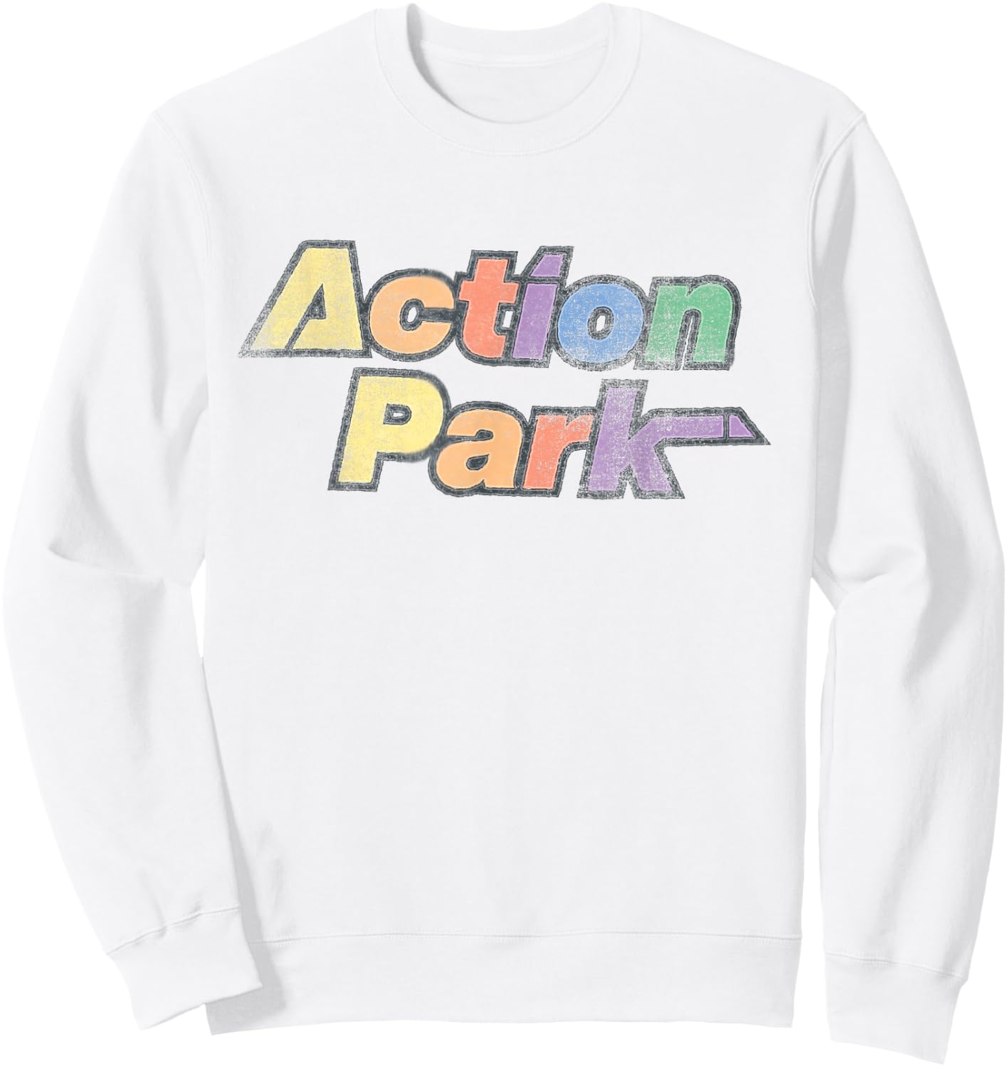 People Love USA Action Park Sweatshirt - Sweatshirt | White