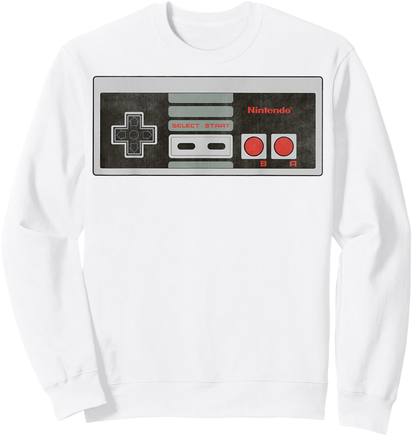 Nintendo Entertainment Retro NES Controller Graphic Sweatshirt - Sweatshirt | White