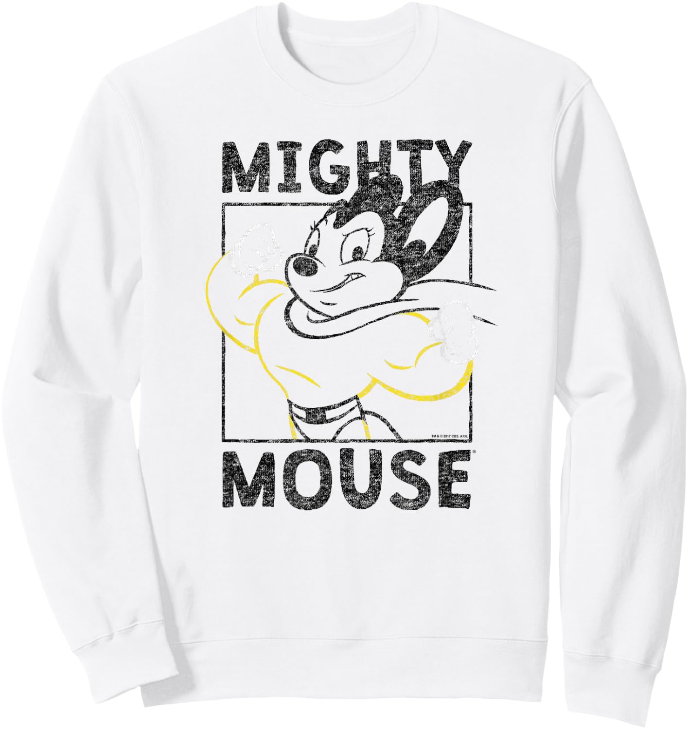 Mighty Mouse Break The Box Sweatshirt - Sweatshirt | White