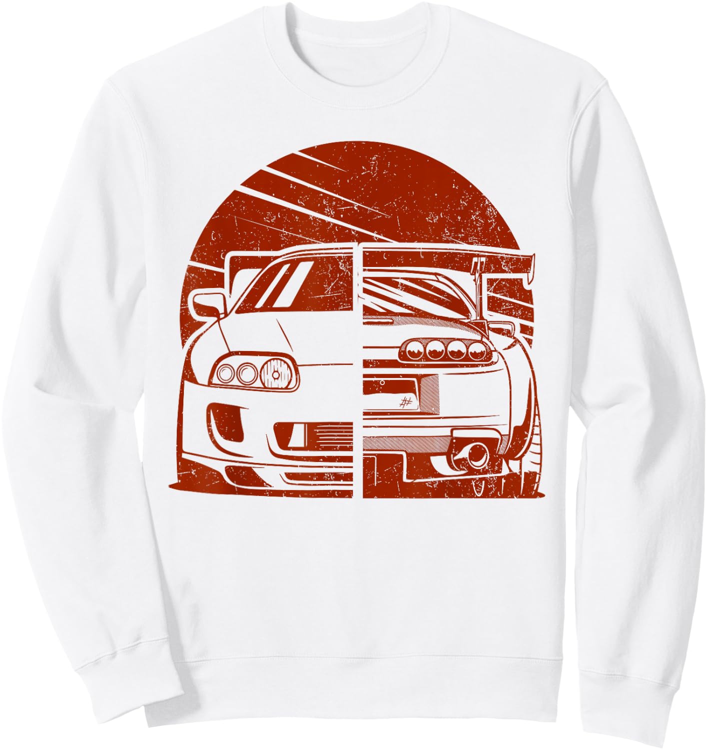 JDM Japan Motorsport tuning car 90s Sweatshirt - Sweatshirt | White
