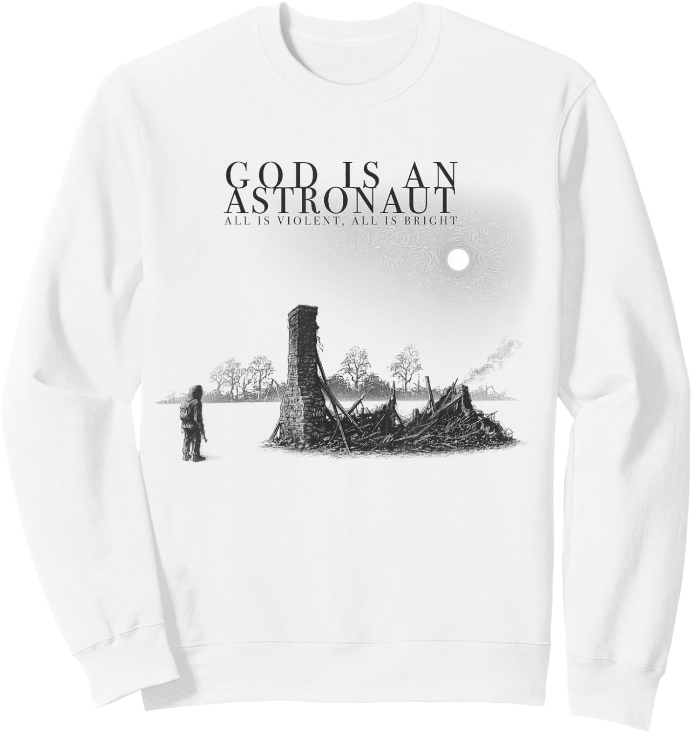All is Violent, All is Bright Sweatshirt - Sweatshirt | White