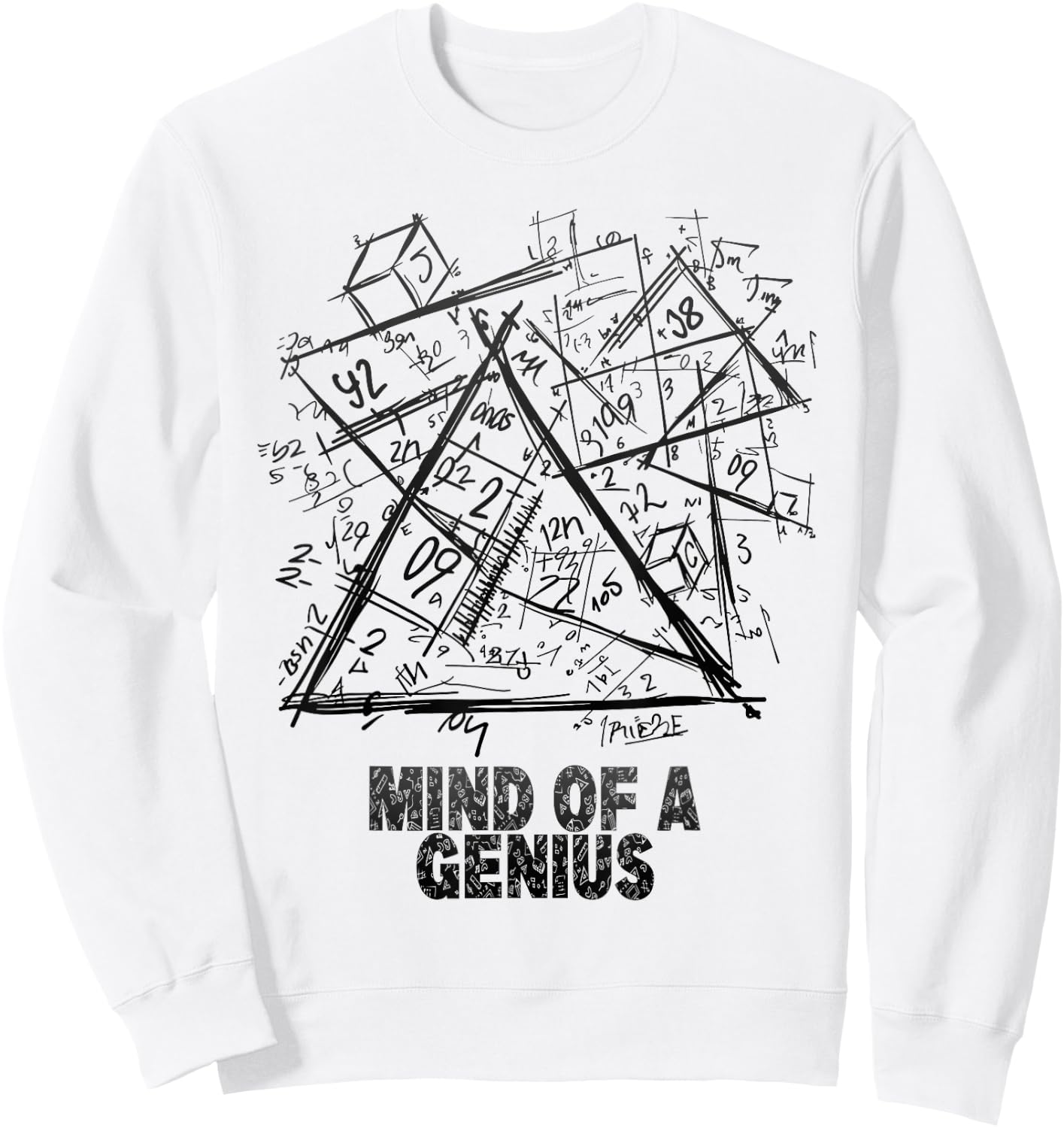 Mind of a genius, genius, science, nerd Sweatshirt - Sweatshirt | White