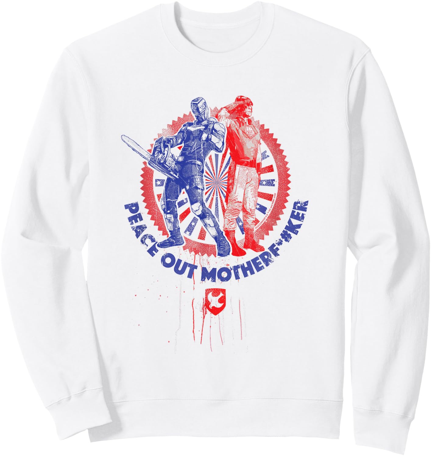 Peacemaker The Vigilante Peace Stamp Sweatshirt - Sweatshirt | White