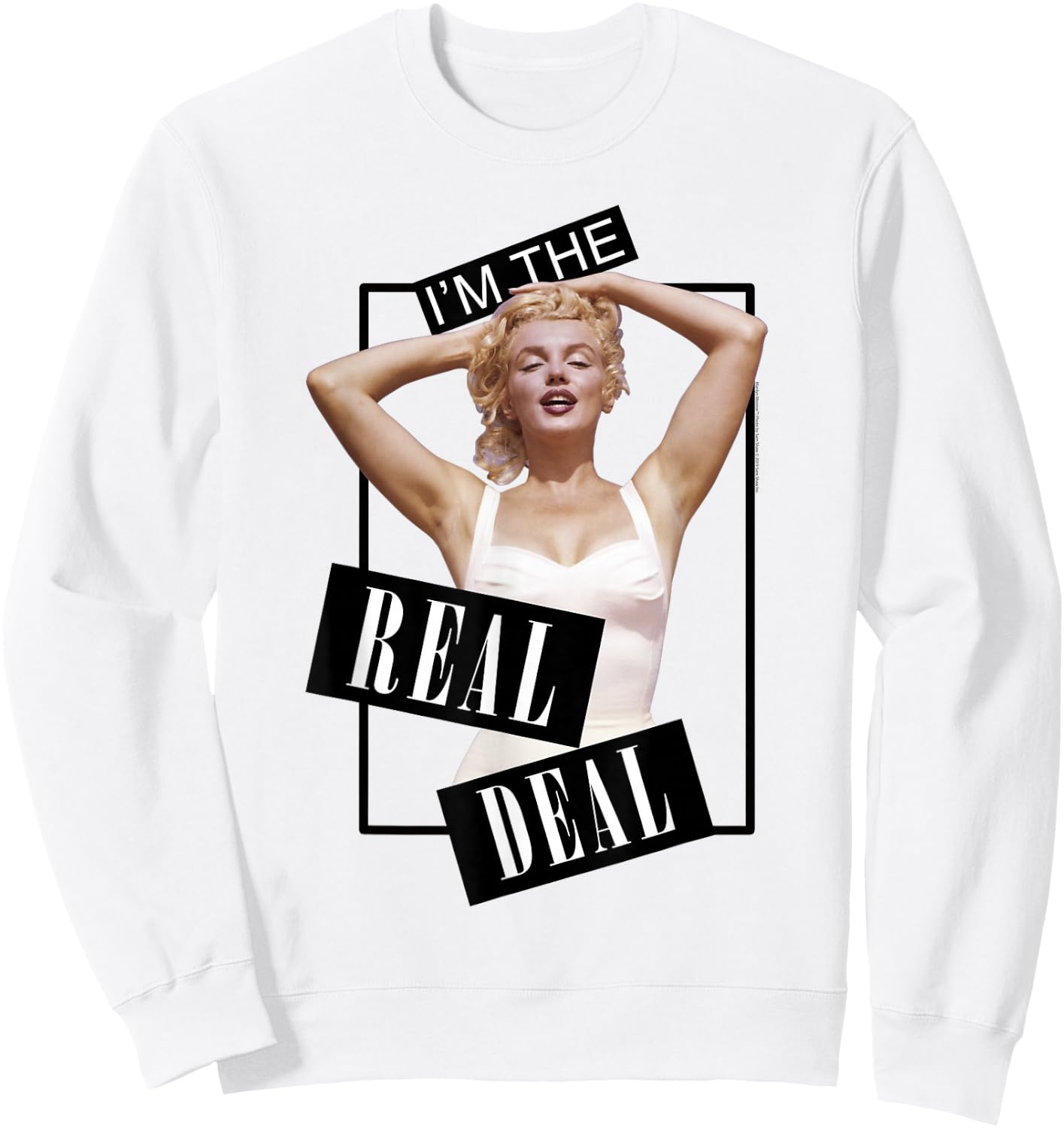 Marilyn Monroe Real Deal Sweatshirt - Sweatshirt | White