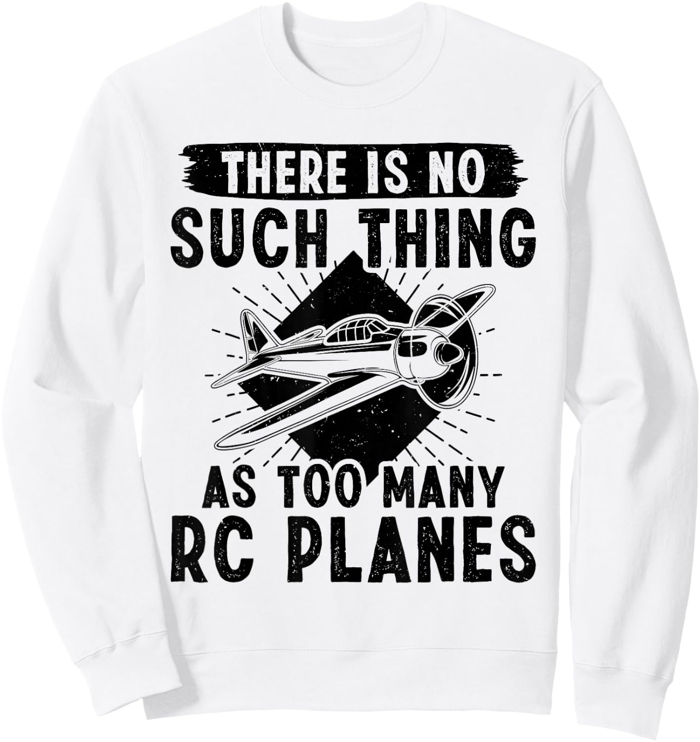 RC Plane Pilot Radio Controlled Jet RC Airplane Sweatshirt - Sweatshirt | White