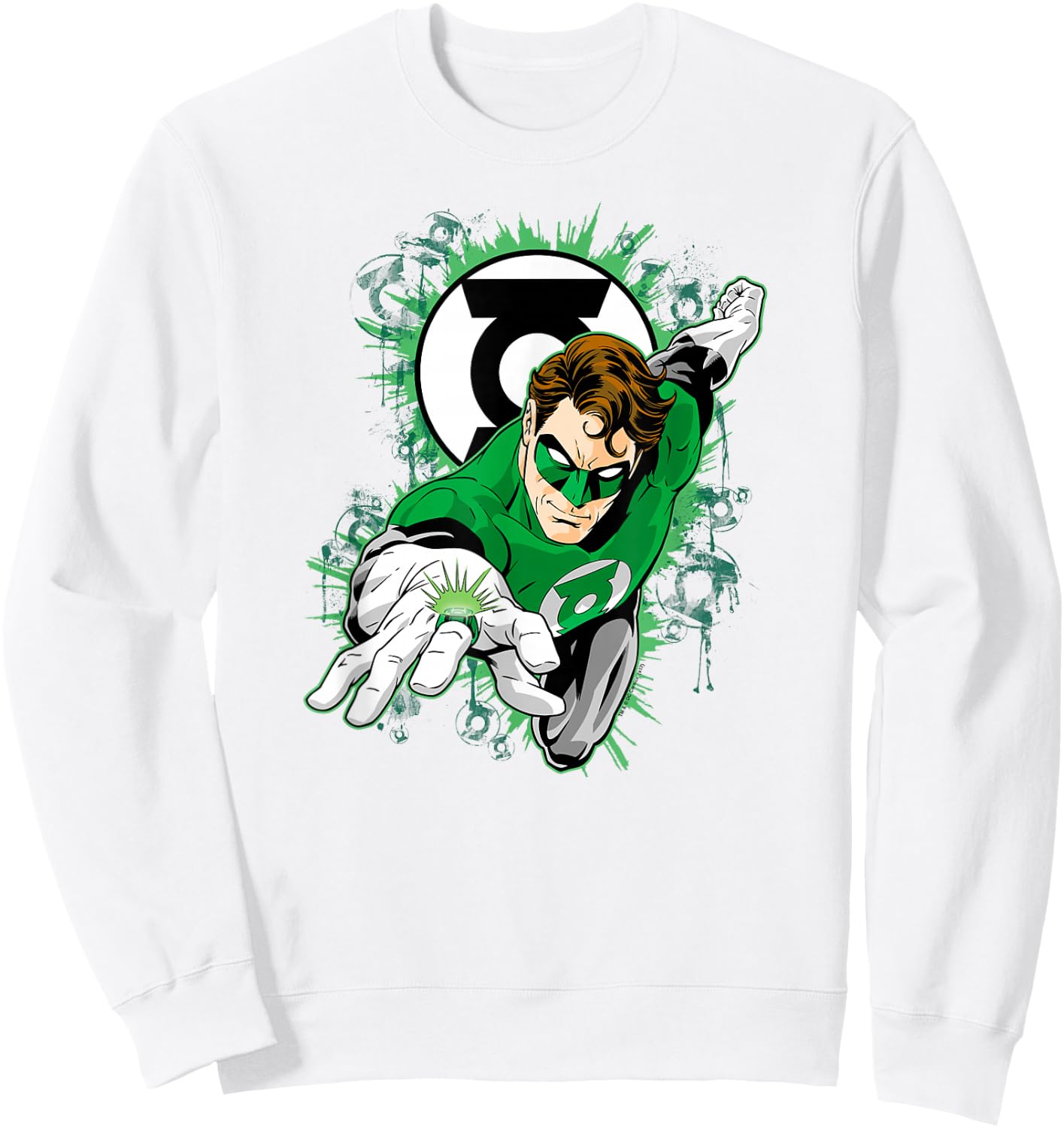 Green Lantern Ring First Sweatshirt - Sweatshirt | White