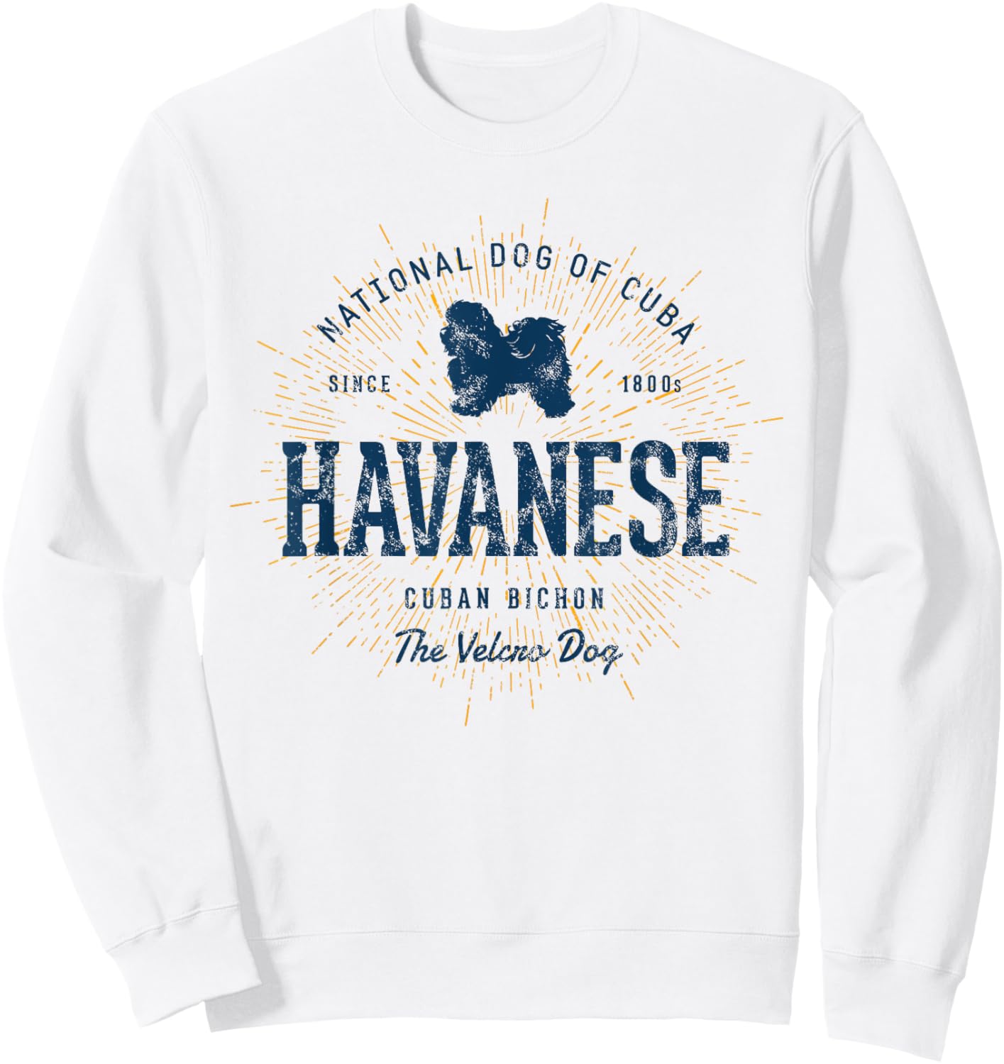 Retro Vintage Havanese Sweatshirt - Sweatshirt | White
