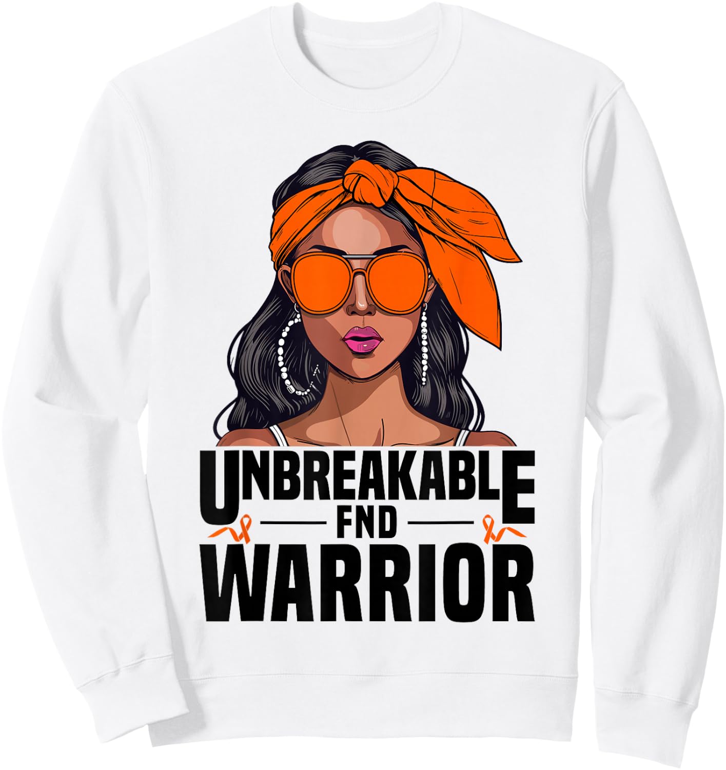 FND Warrior Unbreakable Functional Neurologic Disorder Sweatshirt - Sweatshirt | White